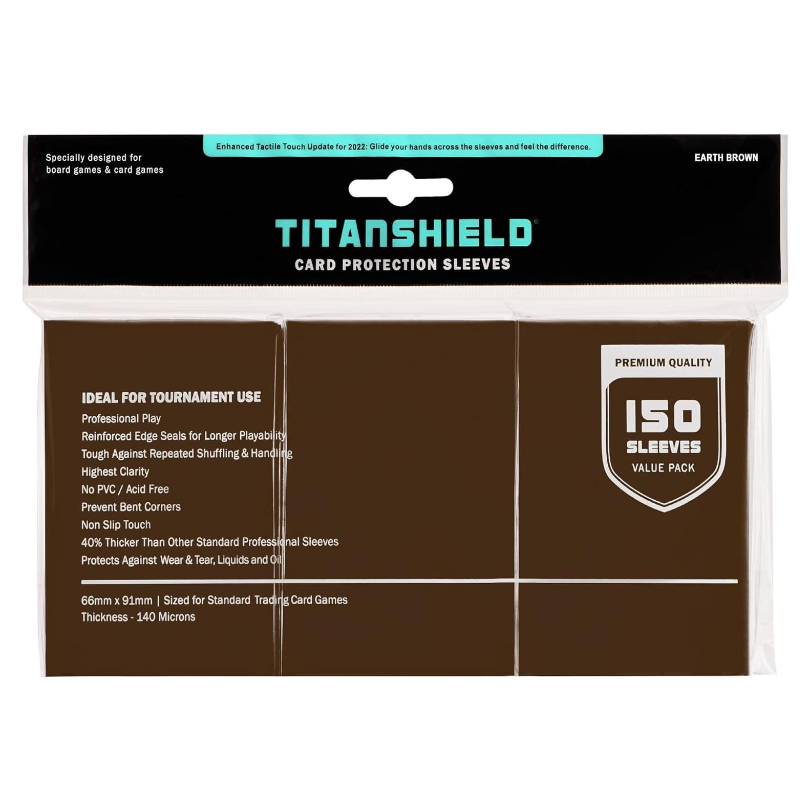 Fundas para Cartas TitanShield 150 unidades Marrón Tierra
