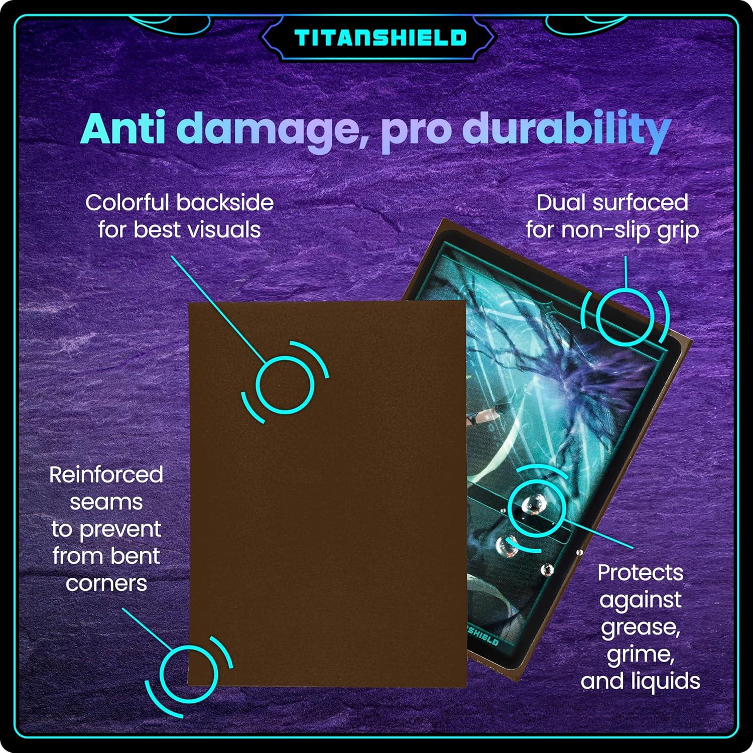 Fundas para Cartas TitanShield 150 unidades Marrón Tierra