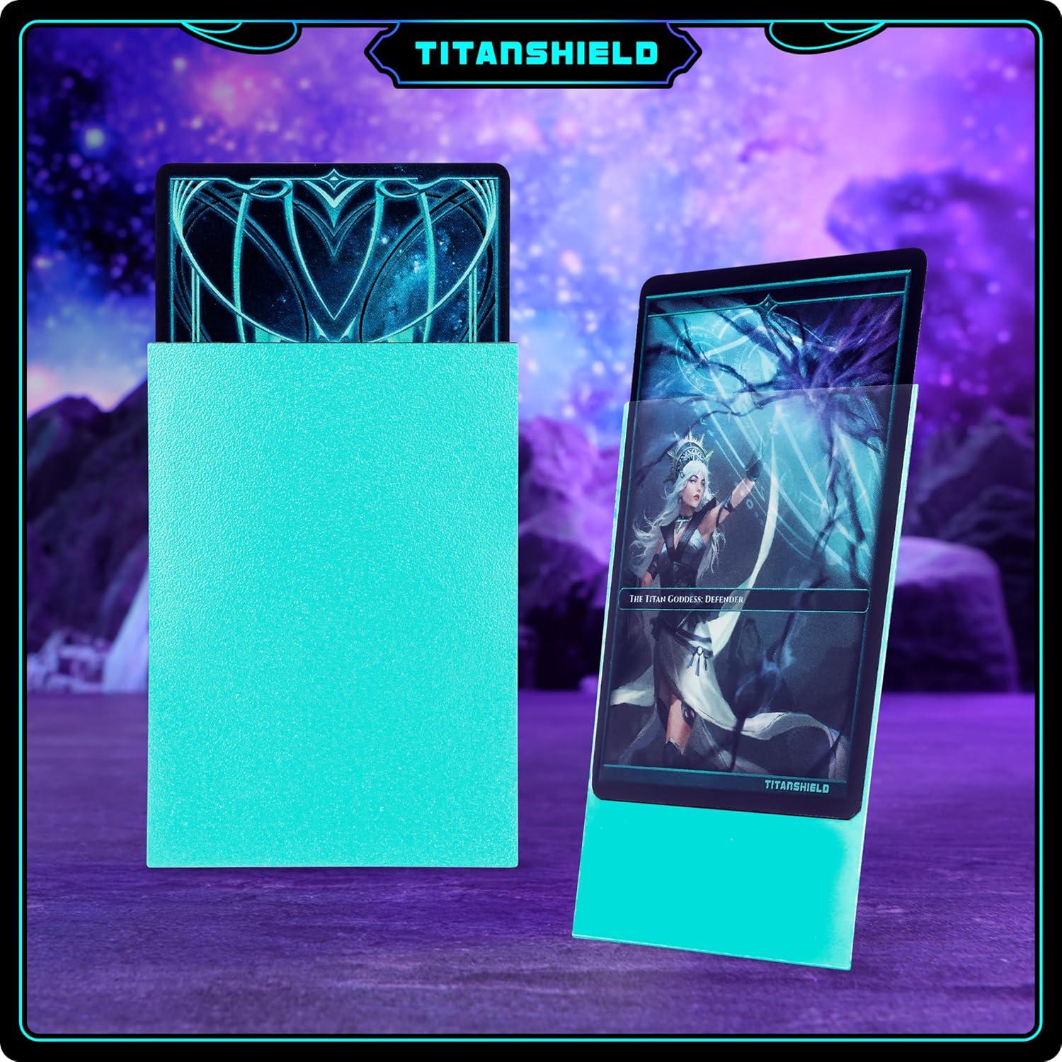 TitanShield Fundas para Cartas 150 Unidades Turquesa