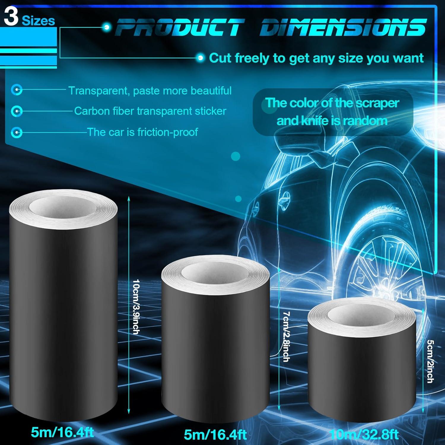 Vinilo Mate Negro Marsui 3 Rollos 20.4 m para Auto