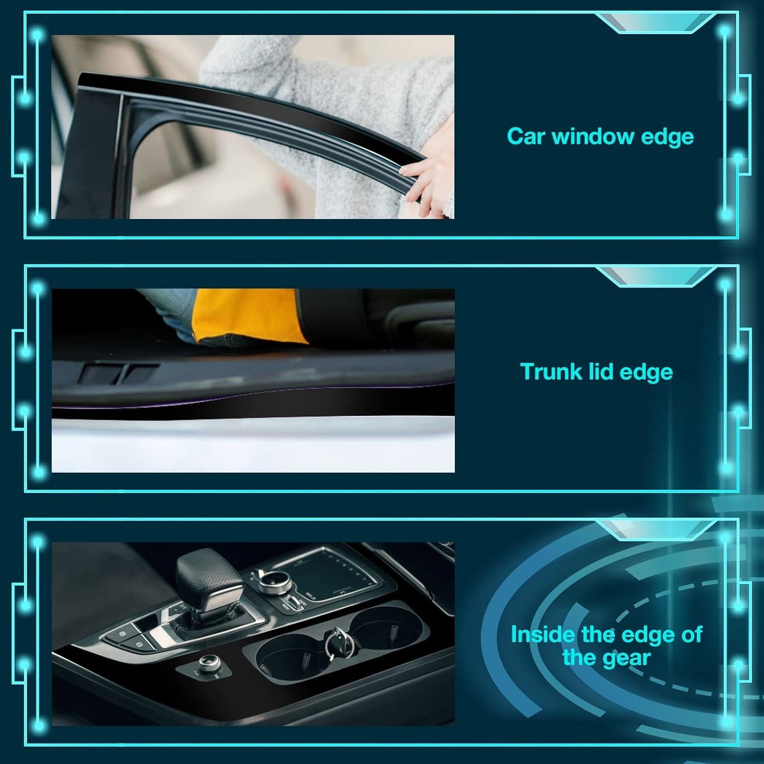 Vinilo Mate Negro Marsui 3 Rollos 20.4 m para Auto