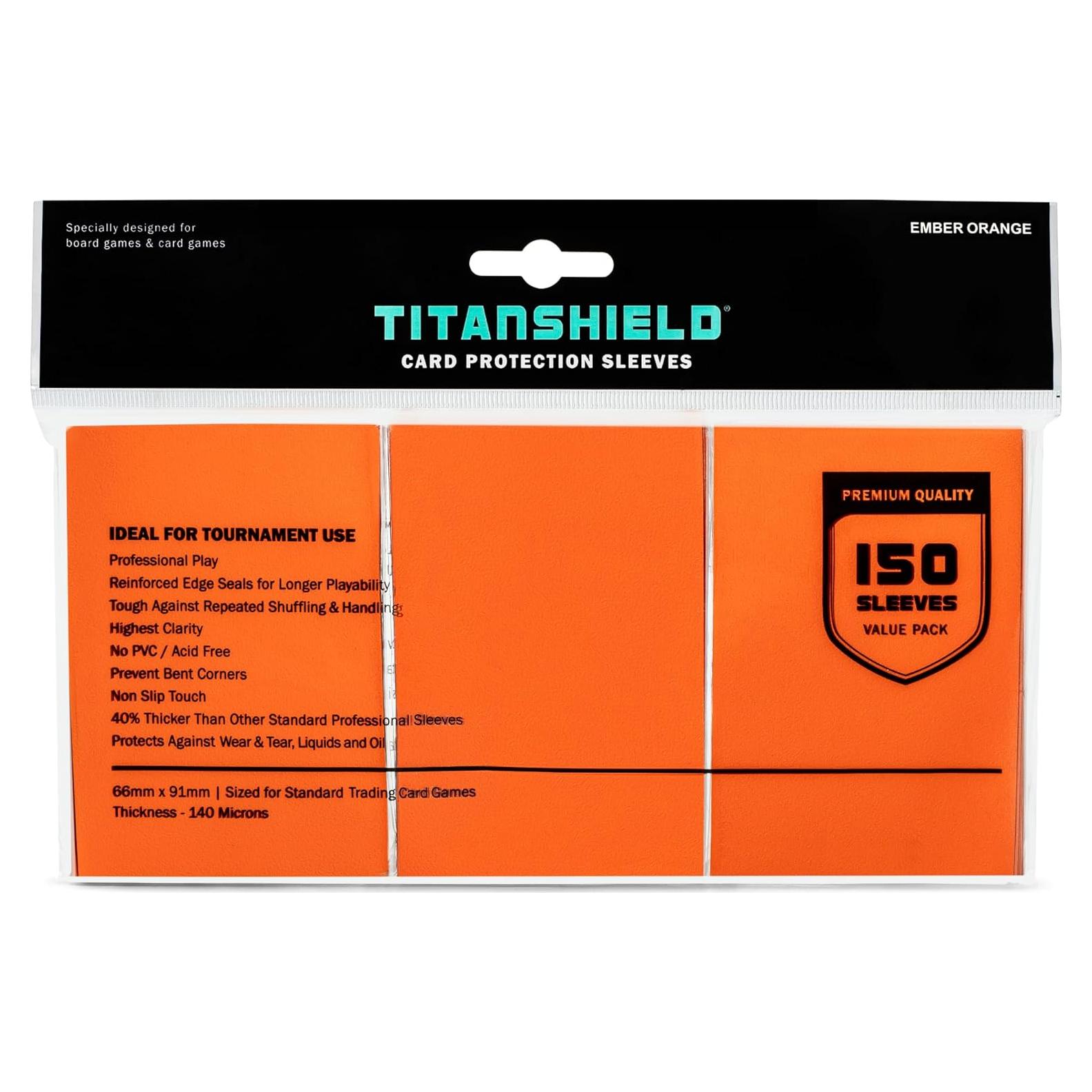 TitanShield Fundas Estándar 150 Unidades Naranja Brasa