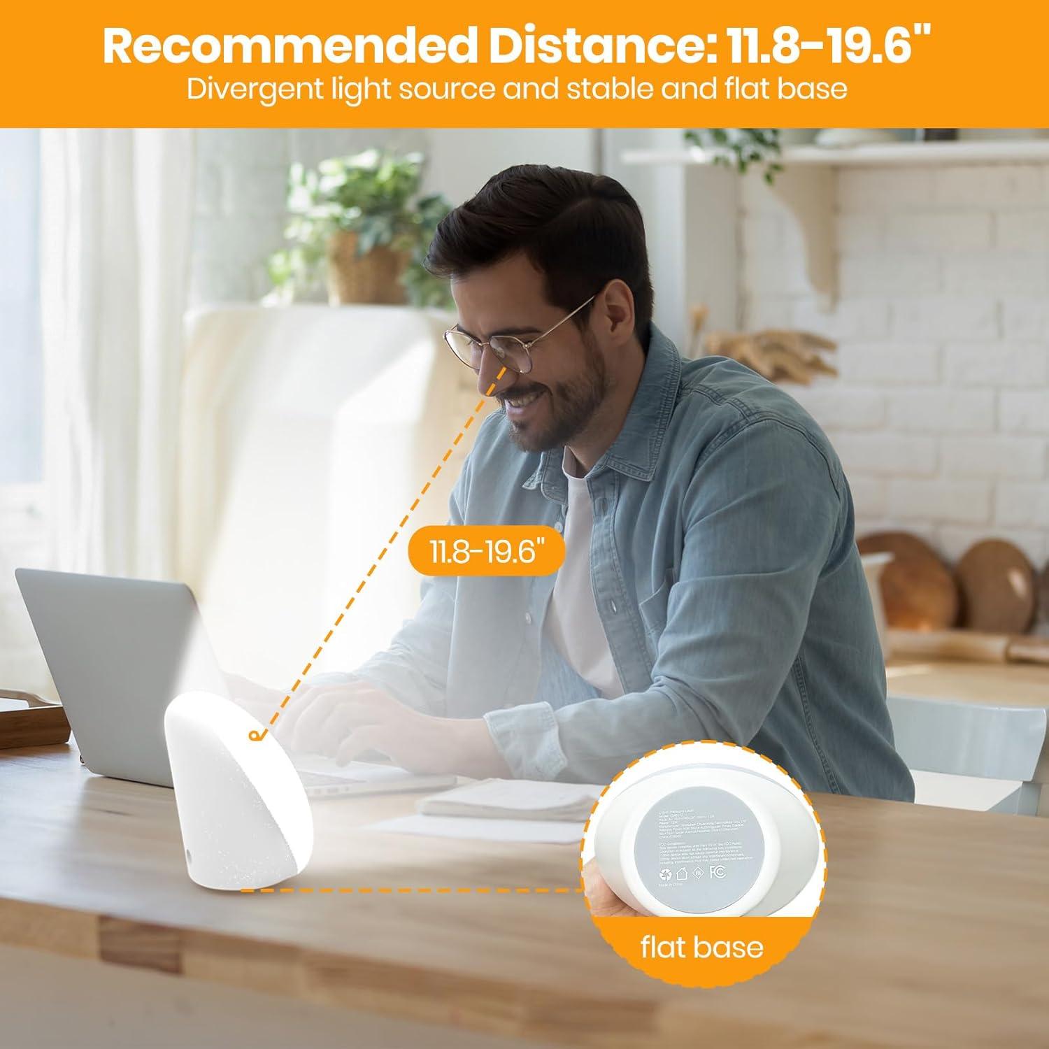 Lámpara de Sol LASTAR 10,000 Lux 4 Temperaturas RGB Táctil