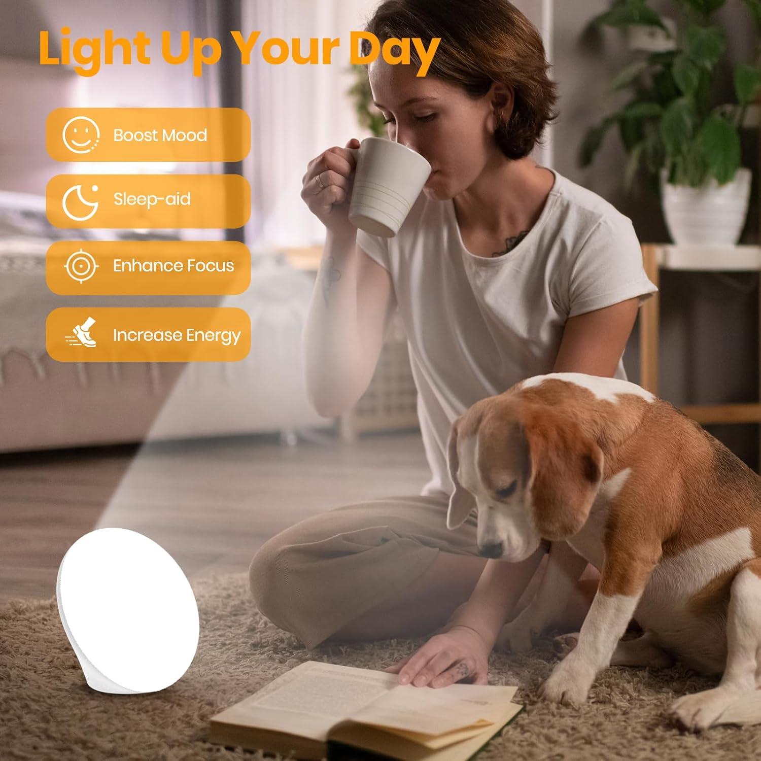 Lámpara de Sol LASTAR 10,000 Lux 4 Temperaturas RGB Táctil