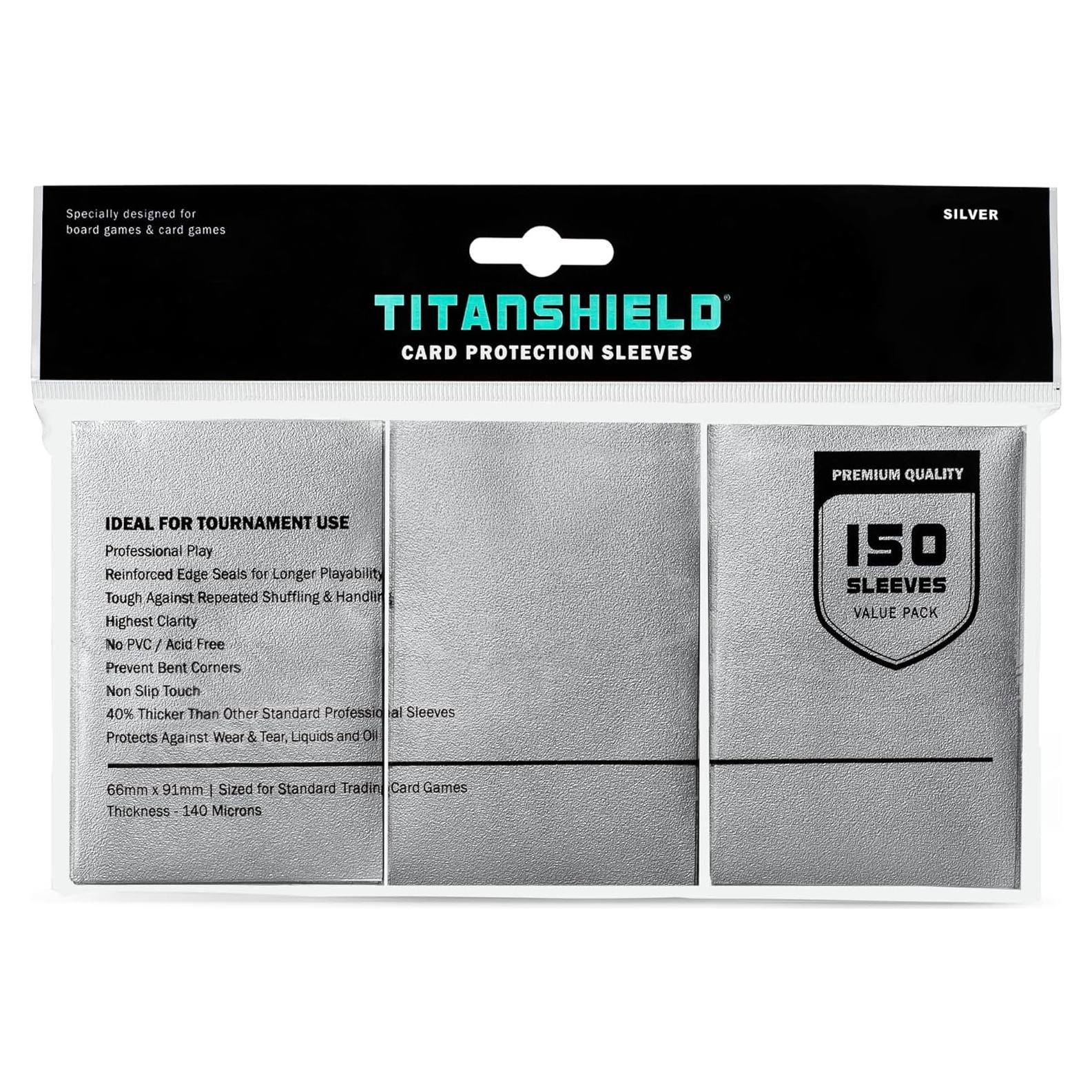 Fundas TitanShield 150 unidades para cartas 66x91mm