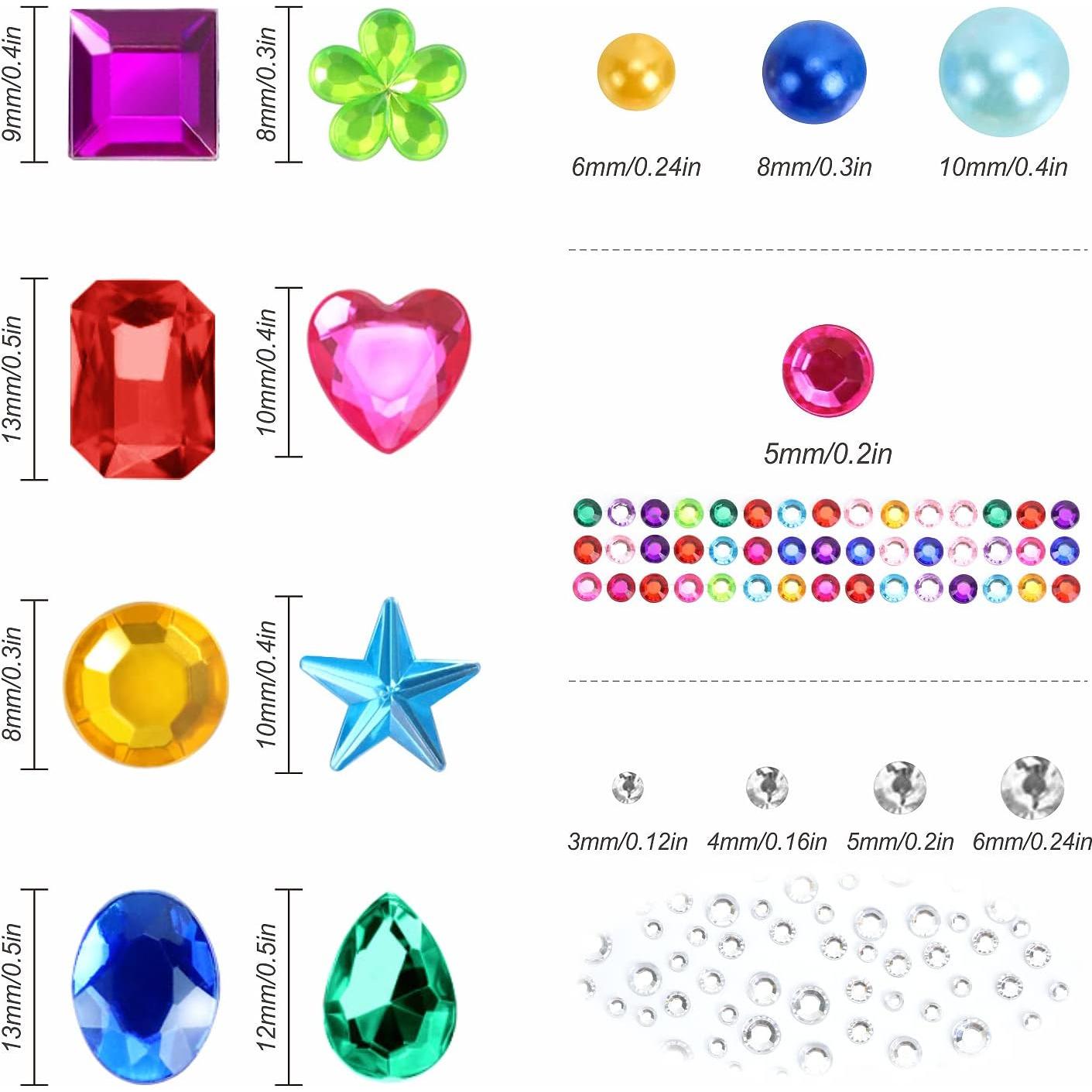 Piedras de Strass Autoadhesivas Artistbeauty 1392 Piezas Coloridas