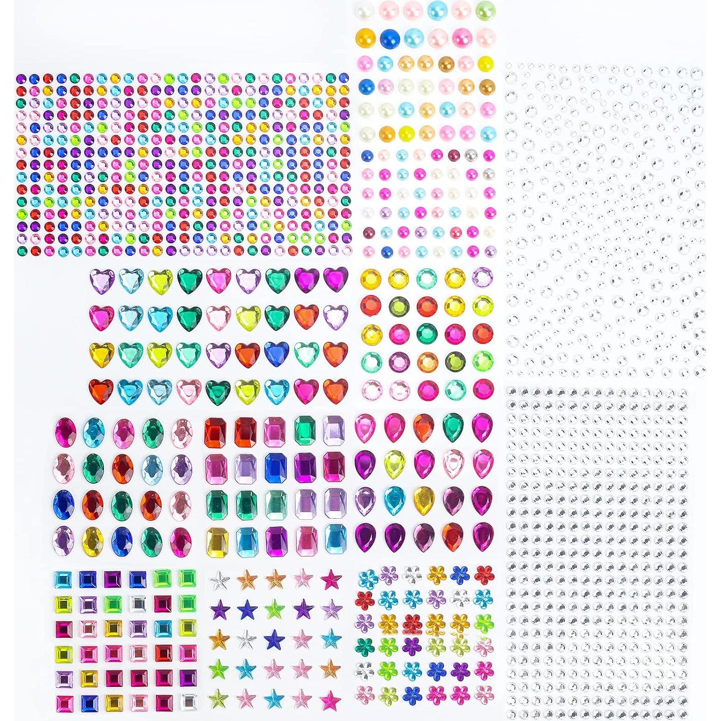 Piedras de Strass Autoadhesivas Artistbeauty 1392 Piezas Coloridas