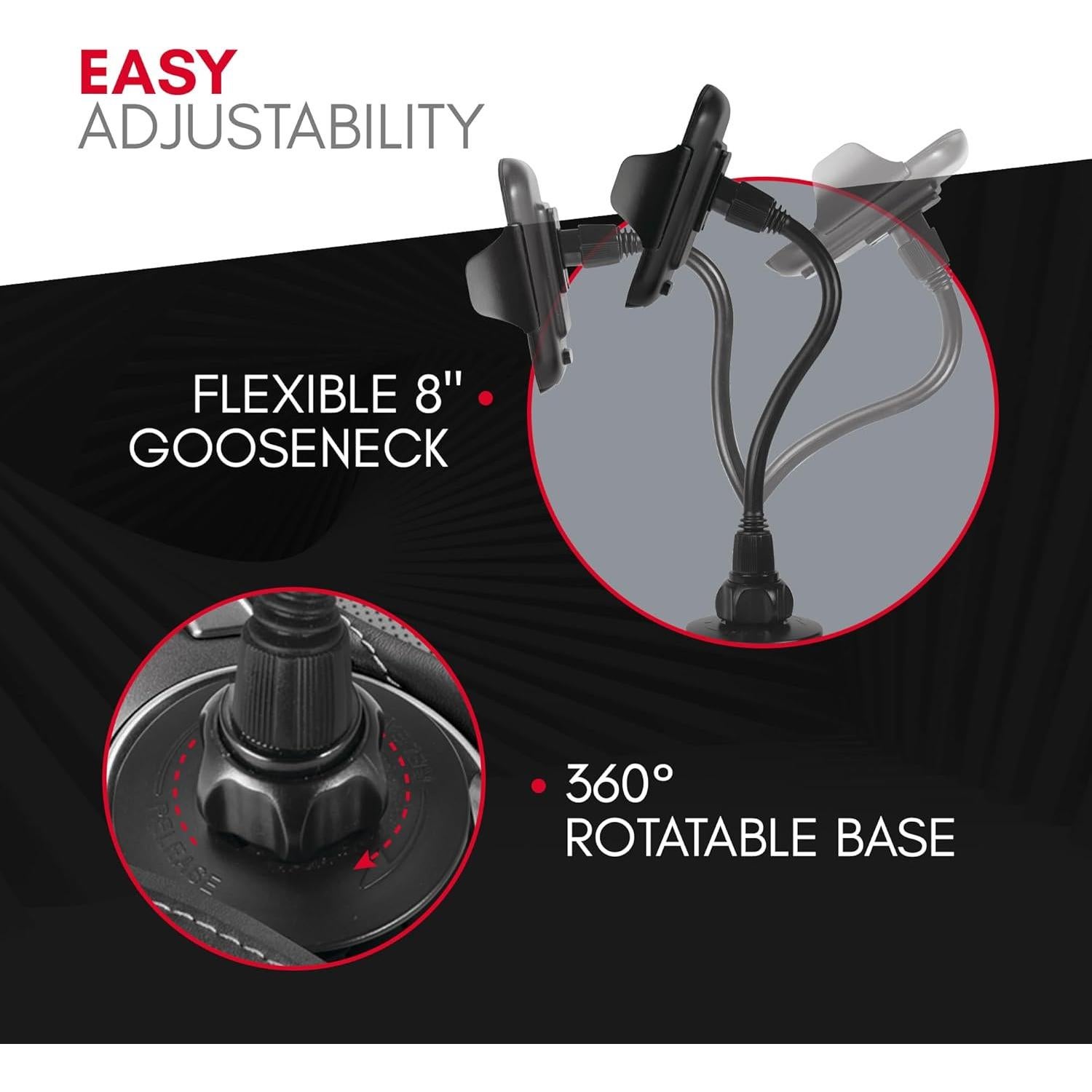 Soporte para Teléfono en Portavasos Macally MCUP2XL 20.32 cm