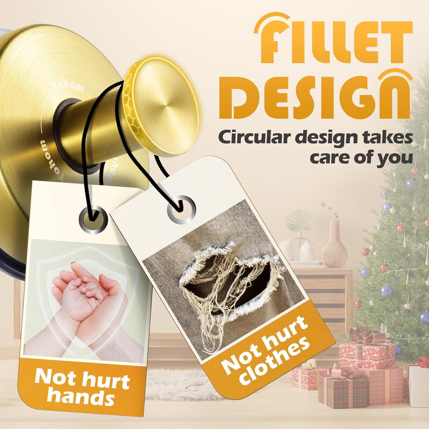 Ganchos de Ventosa YOHOM para Ducha y Baño - Acero Inoxidable