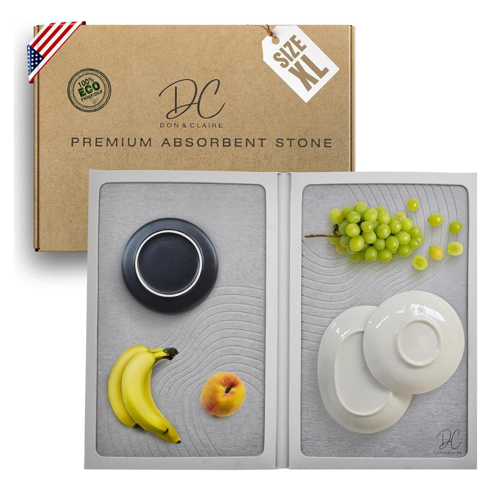 Alfombrilla de Secado de Piedra DON & CLAIRE 54.6x41.4cm Gris