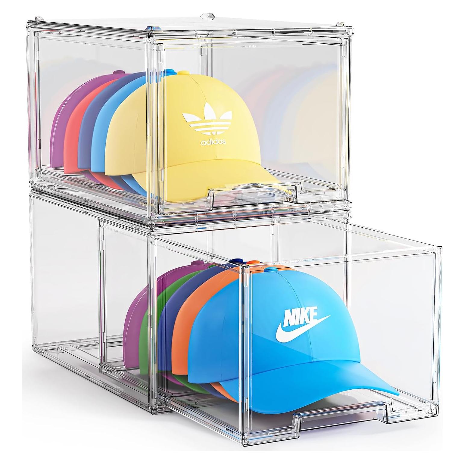 Caja Organizadora de Sombreros ZHAIXIAONIAN 2 Pack Transparente