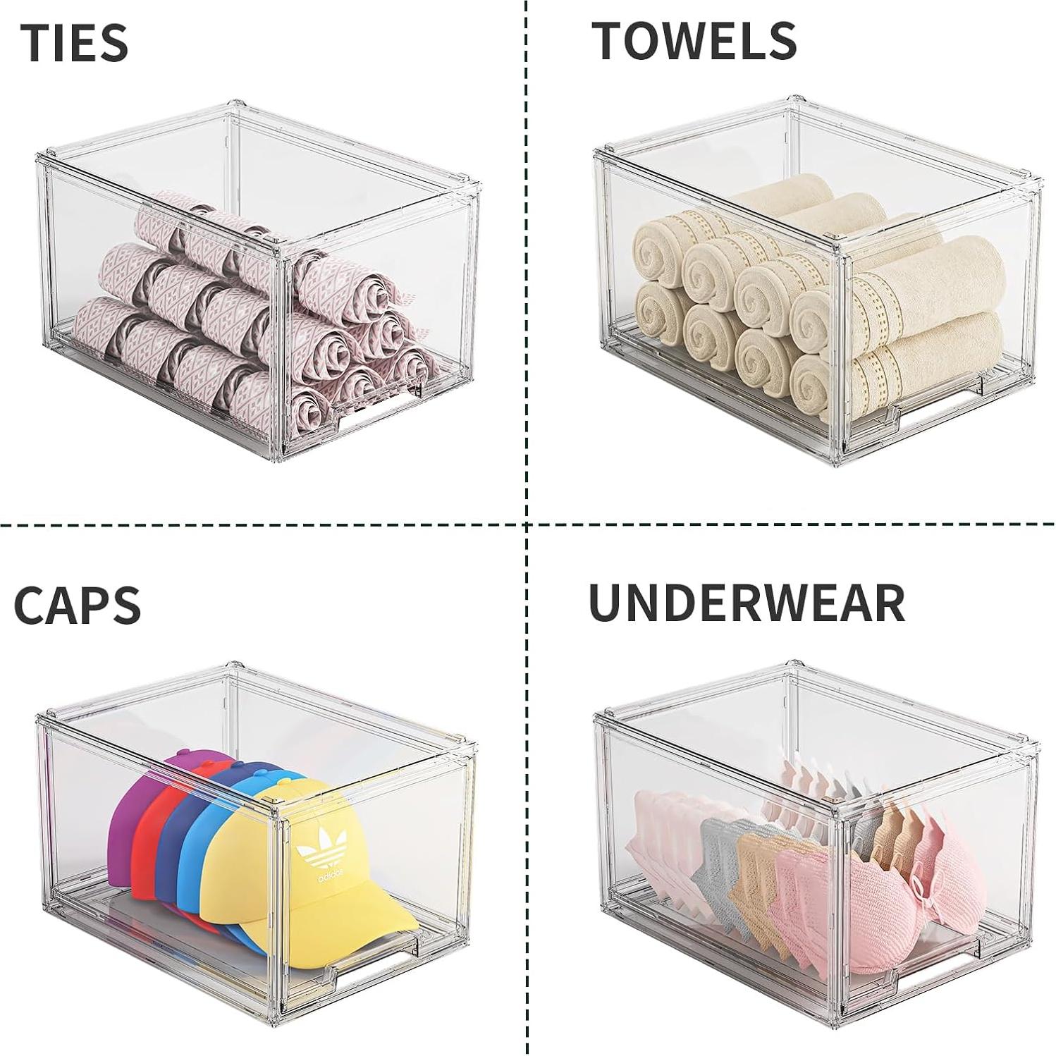 Caja Organizadora de Sombreros ZHAIXIAONIAN 2 Pack Transparente