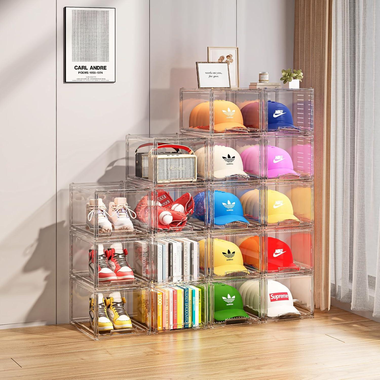 Caja Organizadora de Sombreros ZHAIXIAONIAN 2 Pack Transparente