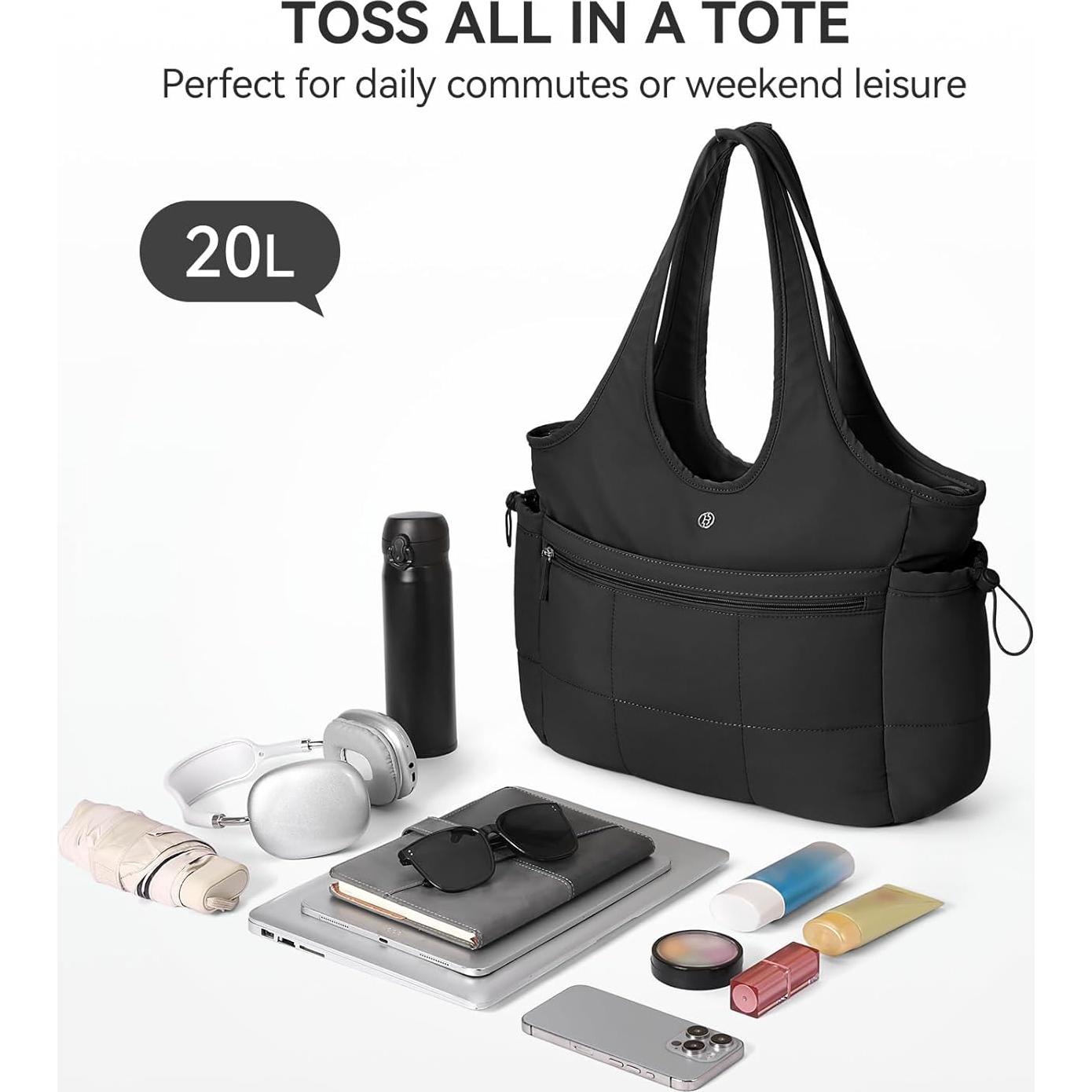 Bolsa Tote Puffer BOSTANTEN para Mujeres - Ligera y Acolchada