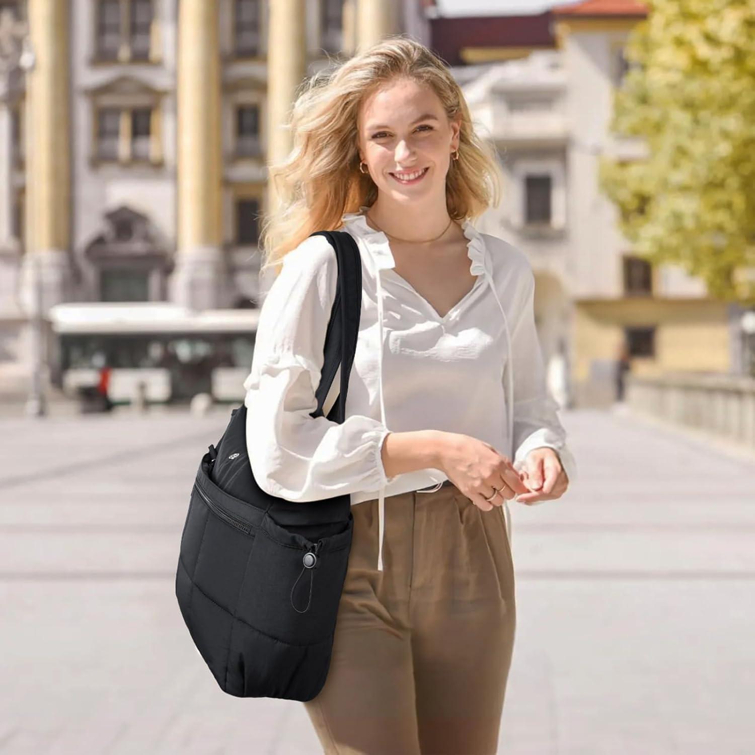 Bolsa Tote Puffer BOSTANTEN para Mujeres - Ligera y Acolchada