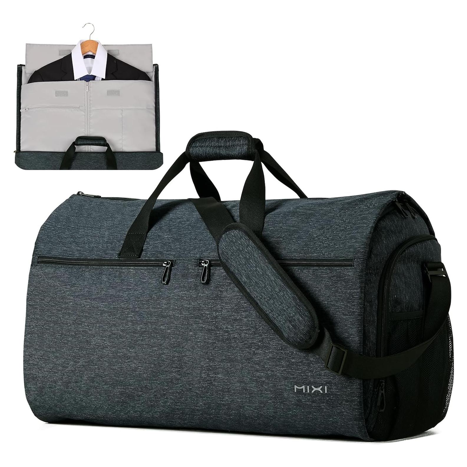 Bolsa de Ropa de Mano Mixi 56L Convertible 2 en 1 Negro