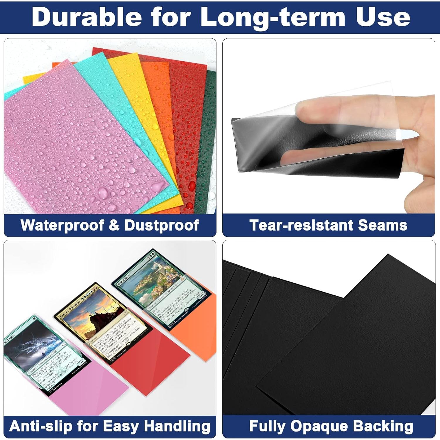 Mangas de cartas Fabmaker 200 Pack Azul Noche 66.5x91mm