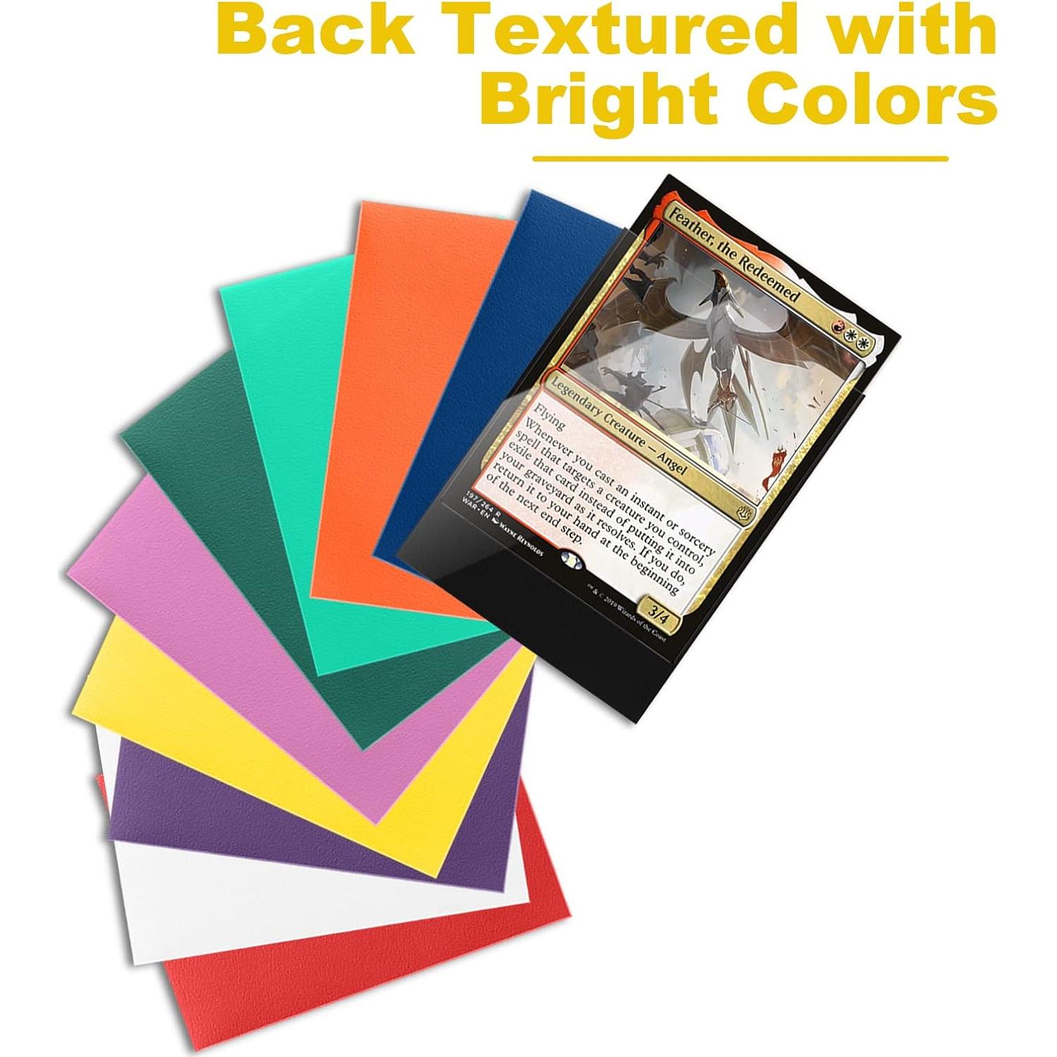 Mangas de cartas Fabmaker 200 pack amarillas resistentes