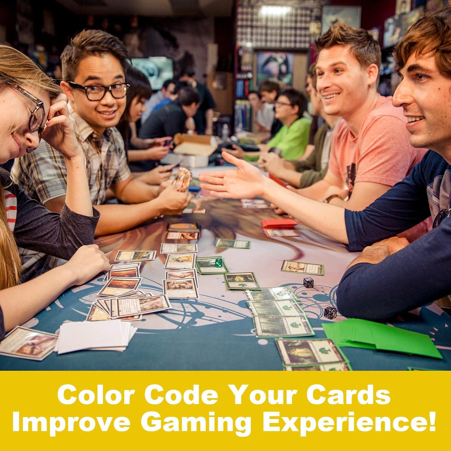 Mangas de cartas Fabmaker 200 pack amarillas resistentes