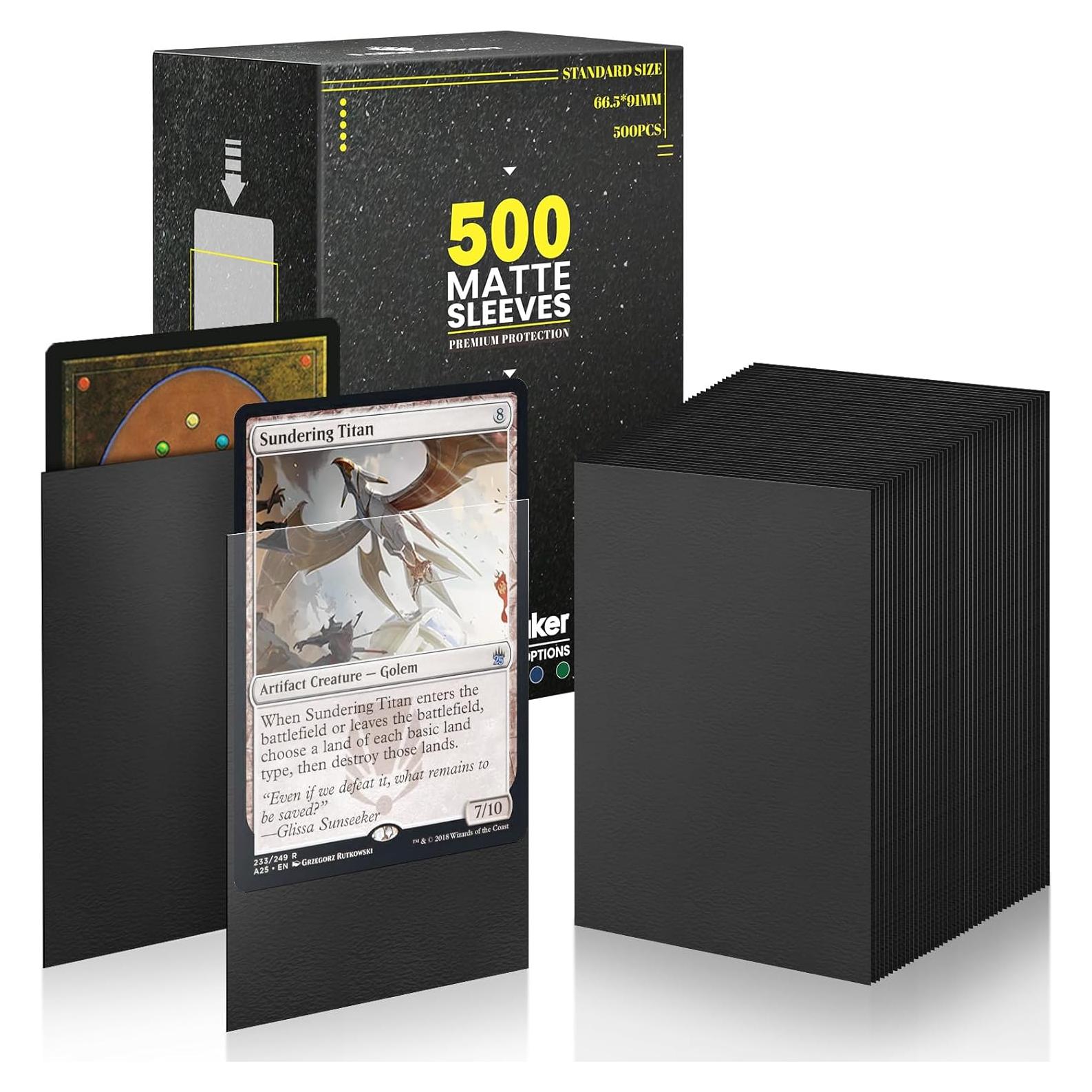 Mangas de cartas Fabmaker 500 unidades 66x91mm mate