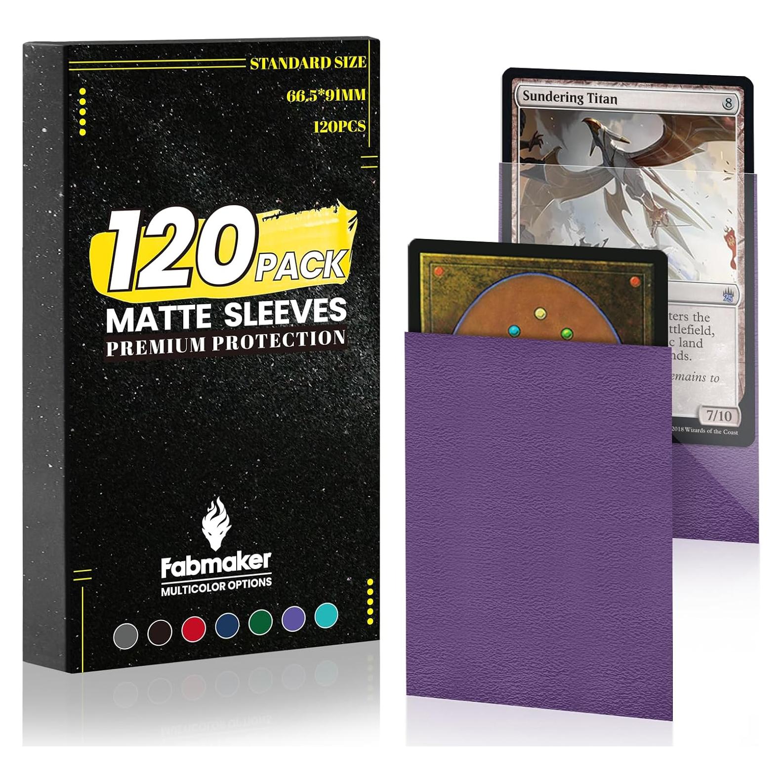 120 Fundas para Cartas Fabmaker 66x91mm Protección Premium