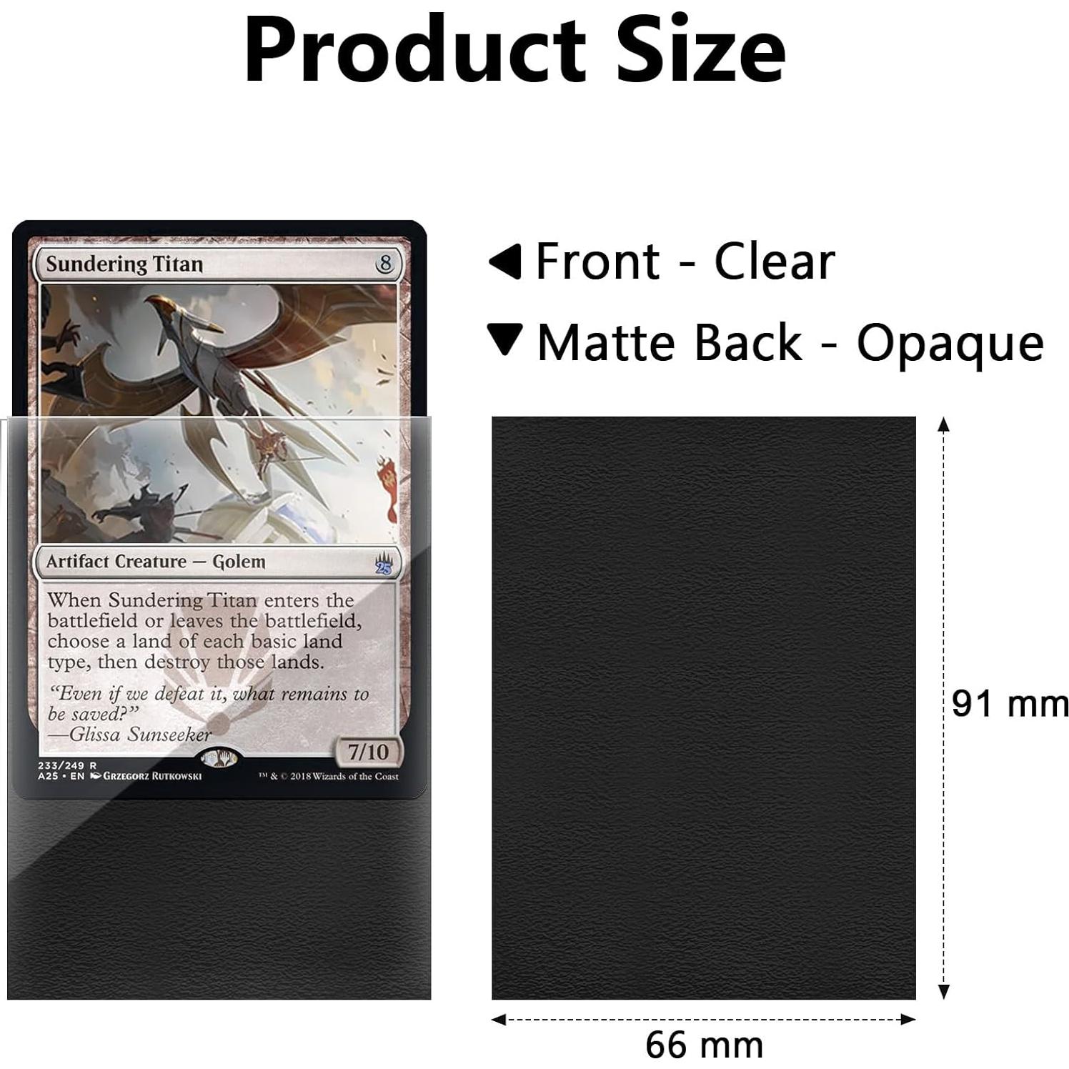 120 Fundas para Cartas Fabmaker 66x91mm Protección Premium