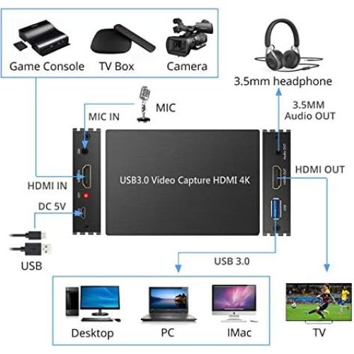 Tarjeta de Captura de Video YOTOCAP YT-S300 4K 60fps HDMI USB3.0