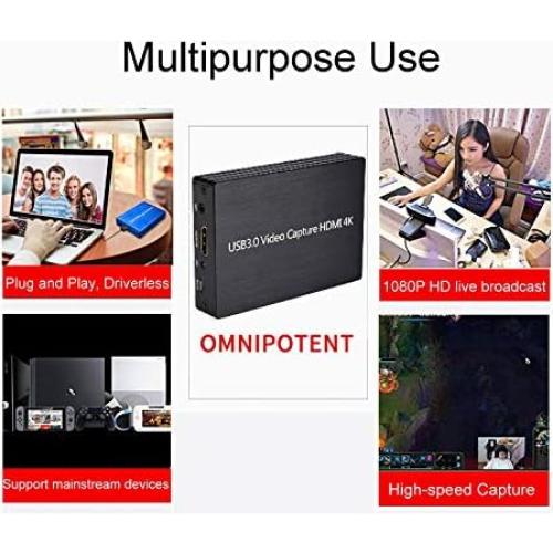 Tarjeta de Captura de Video YOTOCAP YT-S300 4K 60fps HDMI USB3.0