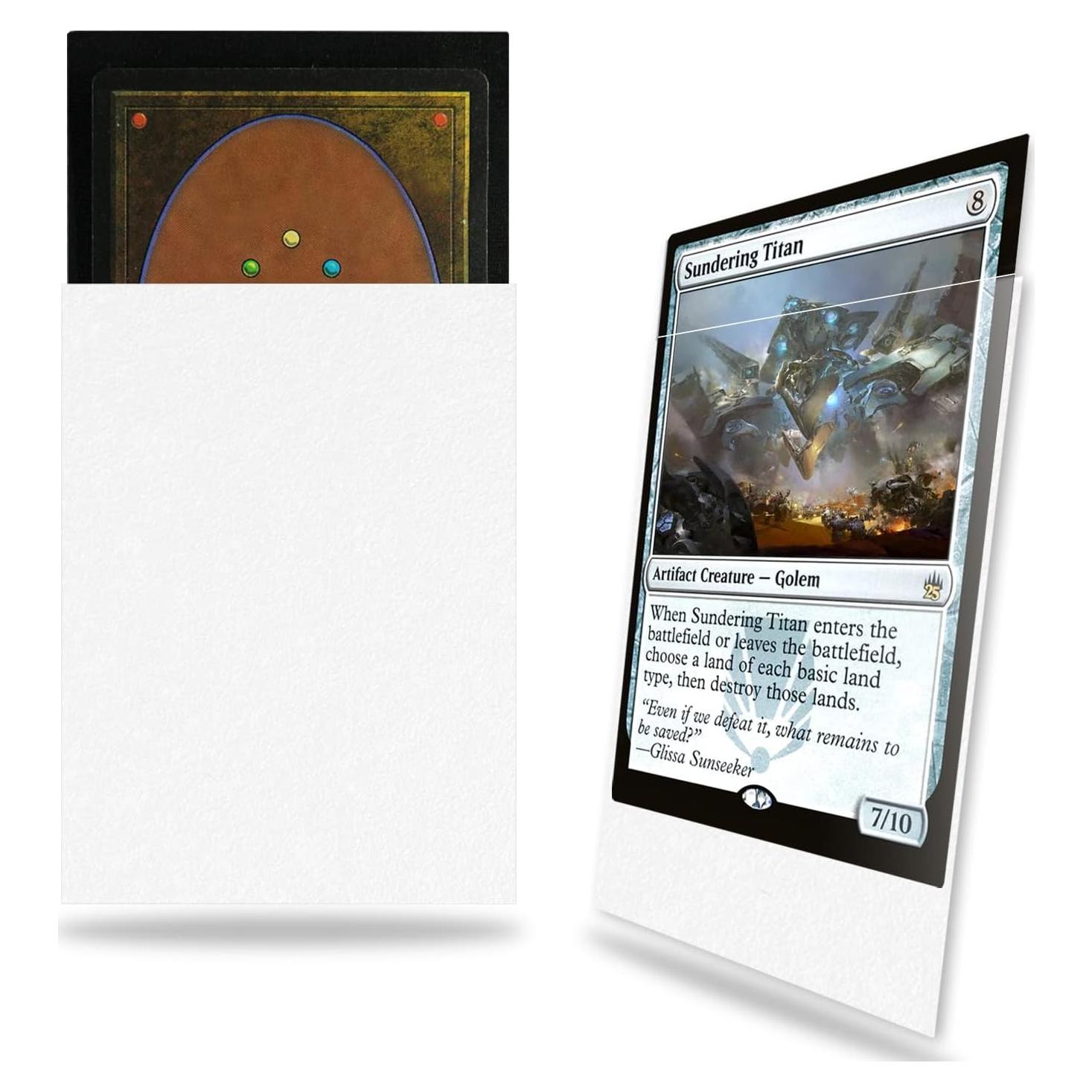 Mangas de cartas MTG Fabmaker 200 pack blancas resistentes