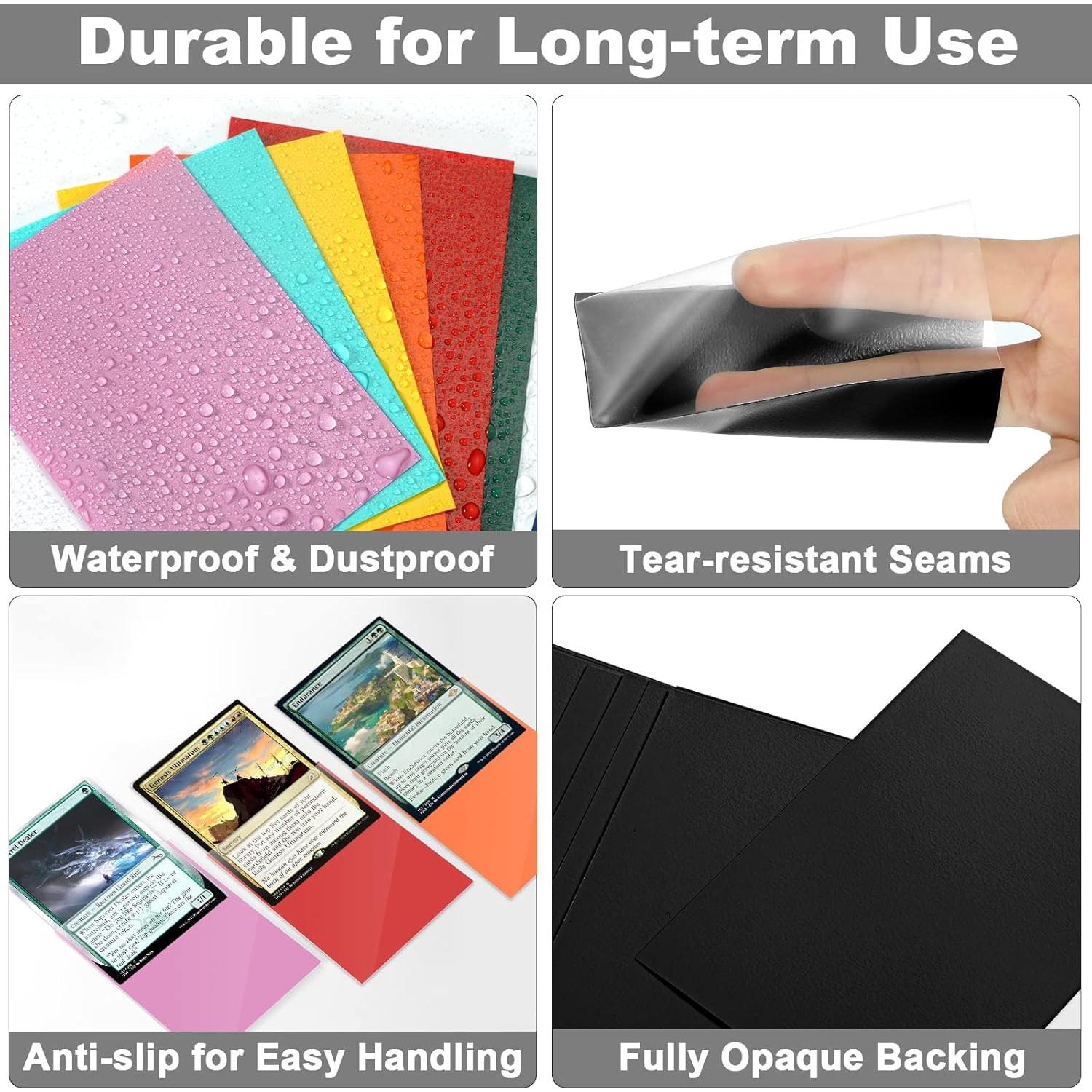 Mangas de cartas MTG Fabmaker 200 pack blancas resistentes