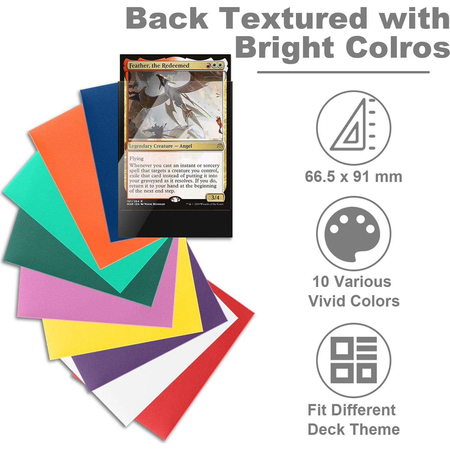 Mangas de cartas MTG Fabmaker 200 pack blancas resistentes