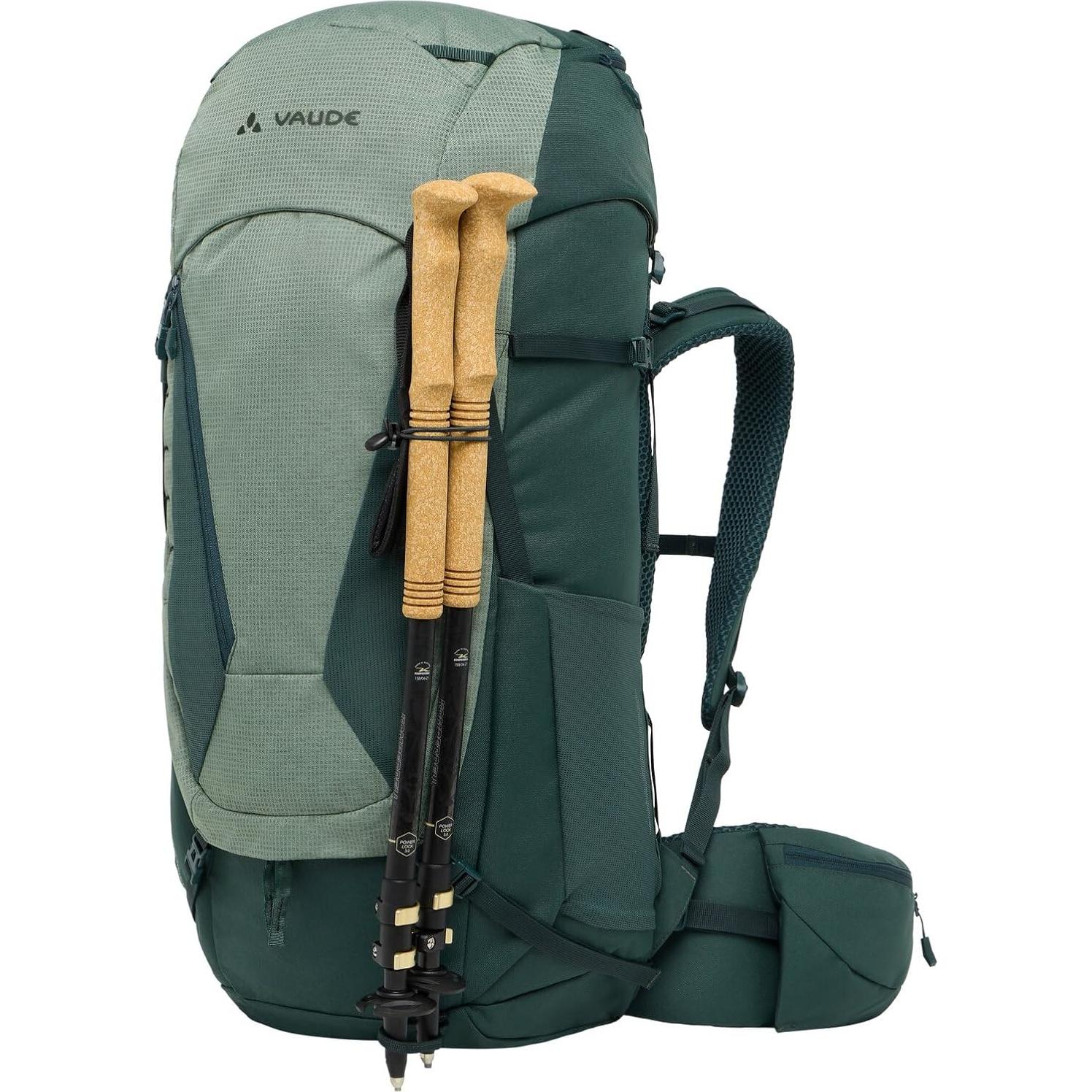 Mochila de Trekking VAUDE Asymmetric 42+8L Unisex Agave