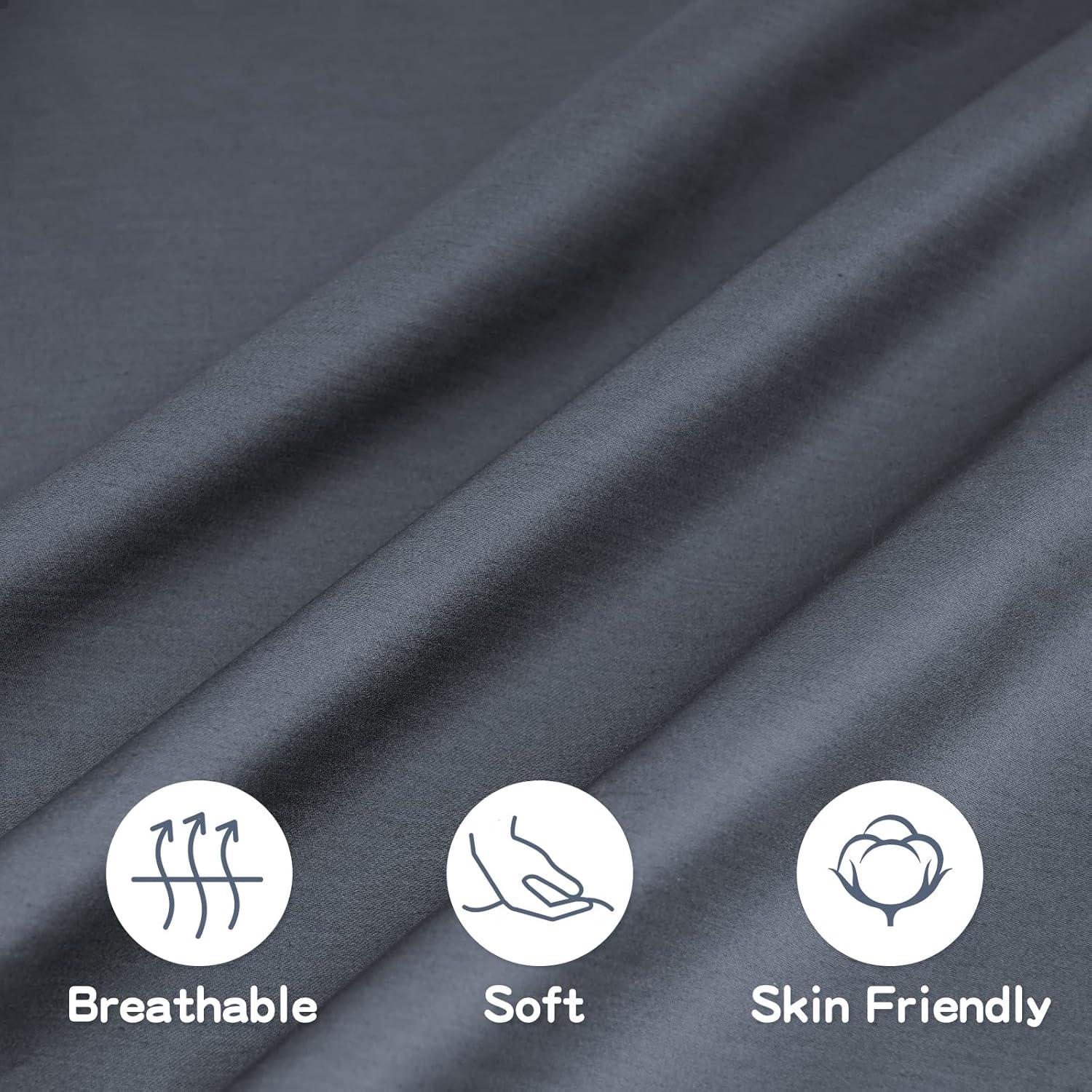 Funda de Almohada Orgánica LULUSILK 35.5x50.8cm Gris Oscuro