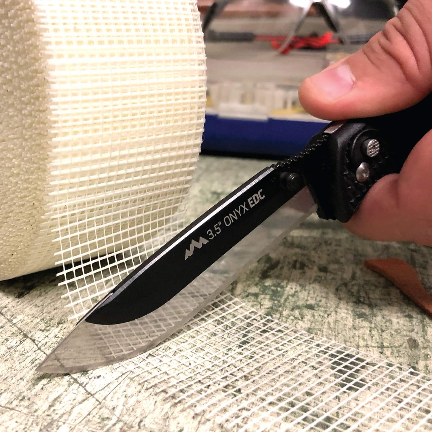 Cuchillo de bolsillo Outdoor Edge Onyx EDC 3" con hojas reemplazables