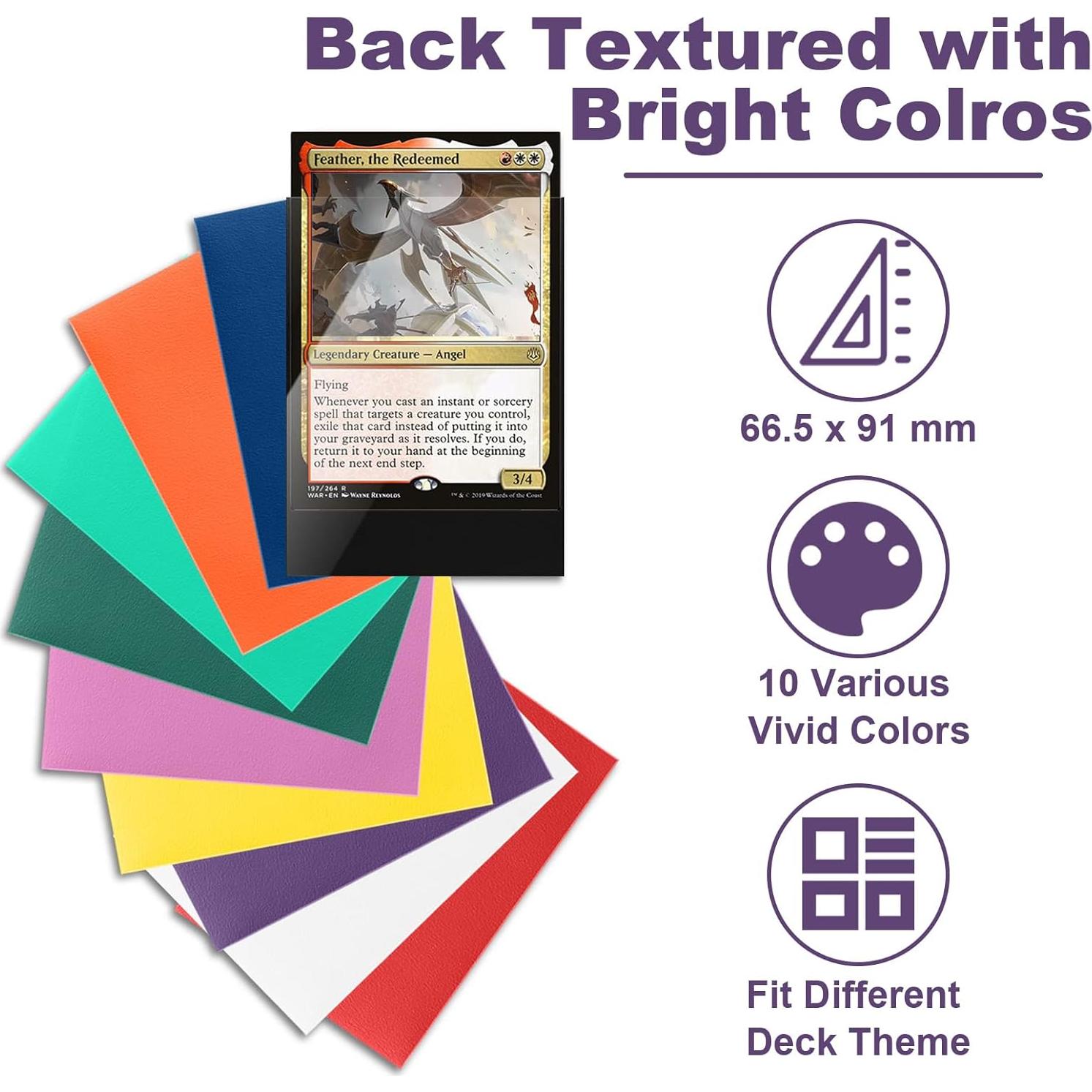 Mangas para Cartas Fabmaker Moradas 200 Piezas 66.5x91mm