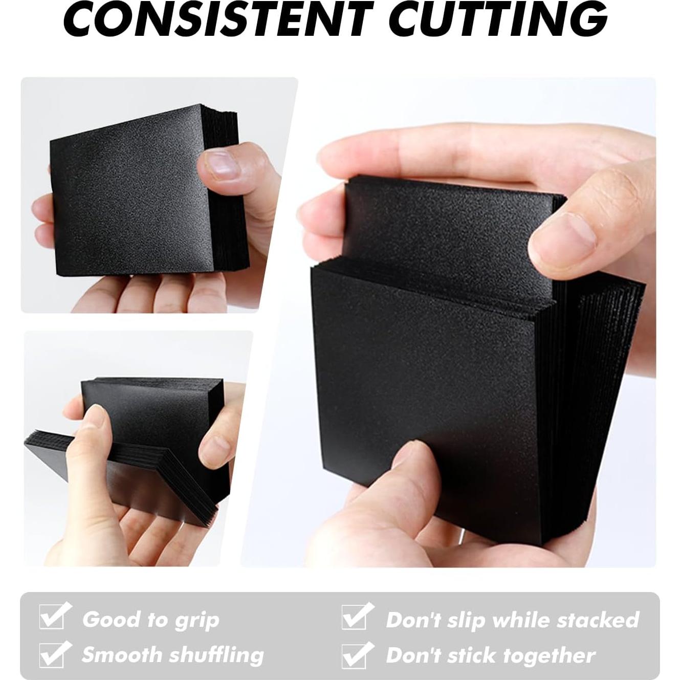 Mangas de cartas Katomula 300CT negras 66x91mm mate