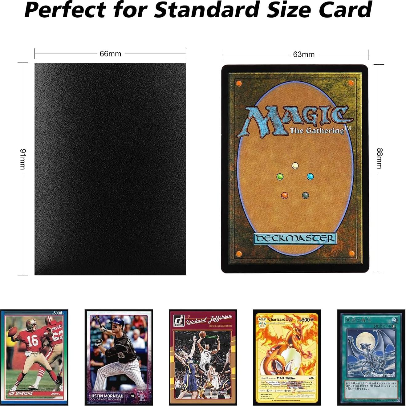 Mangas de cartas Katomula 300CT negras 66x91mm mate