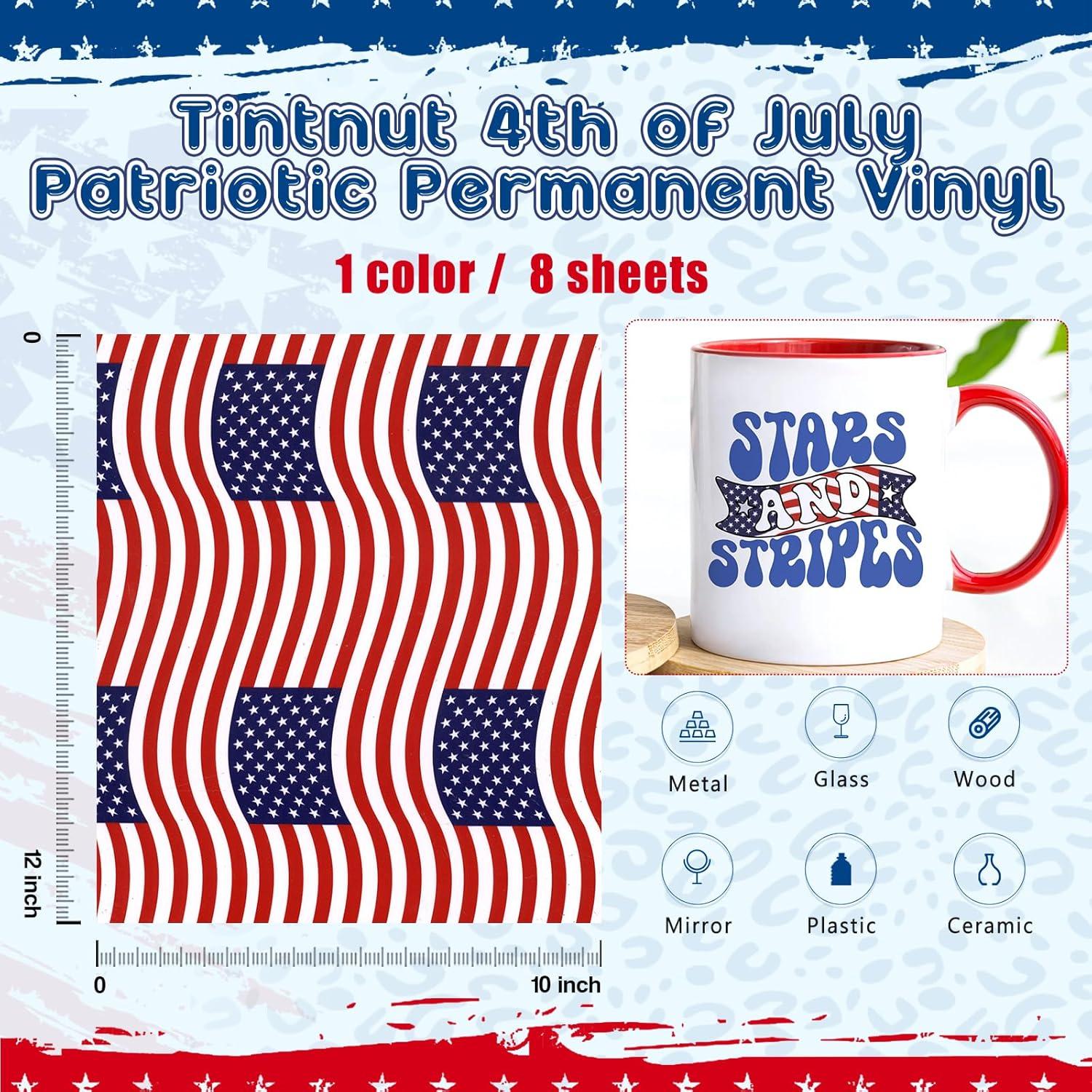 Vinilo Adhesivo Permanente Tintnut - 8 Hojas 30.48x25.4cm