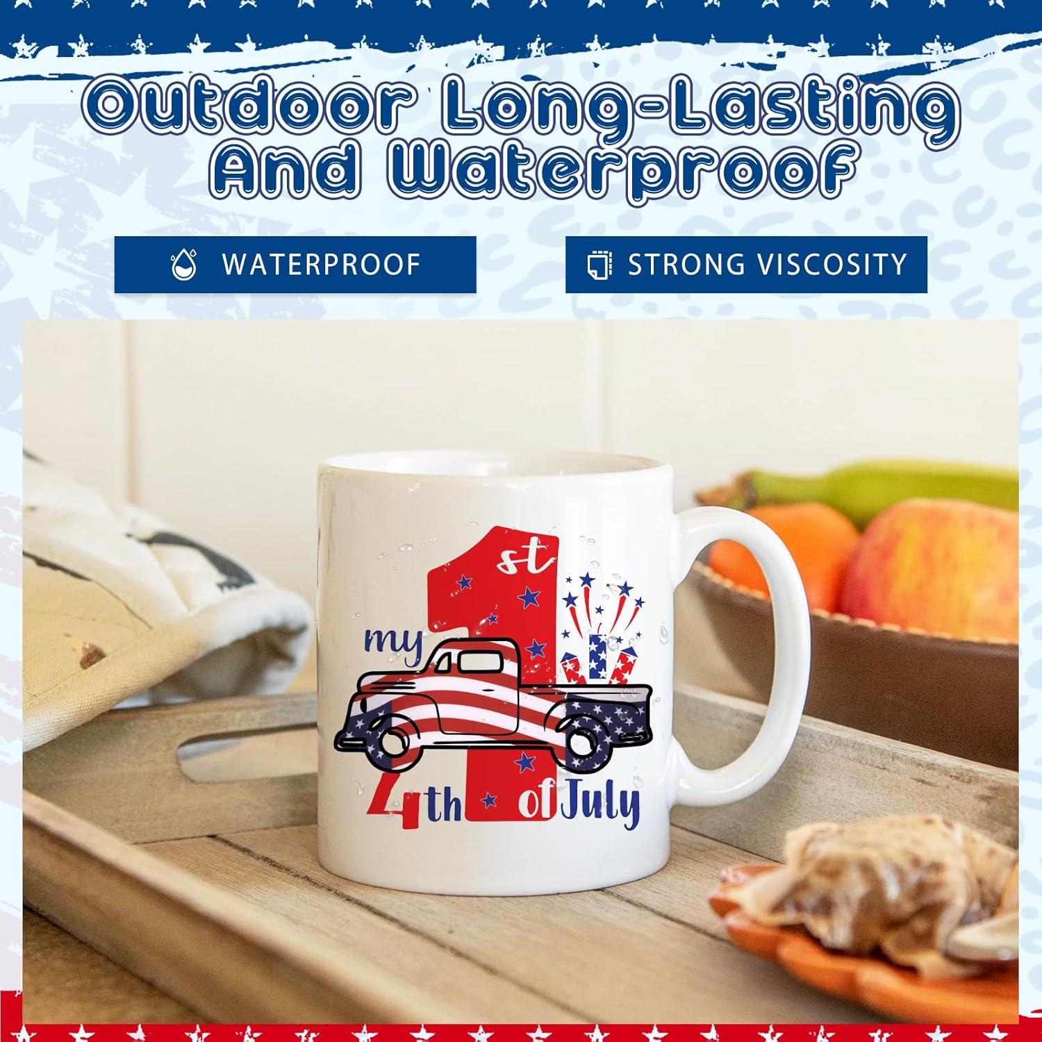 Vinilo Adhesivo Permanente Tintnut - 8 Hojas 30.48x25.4cm