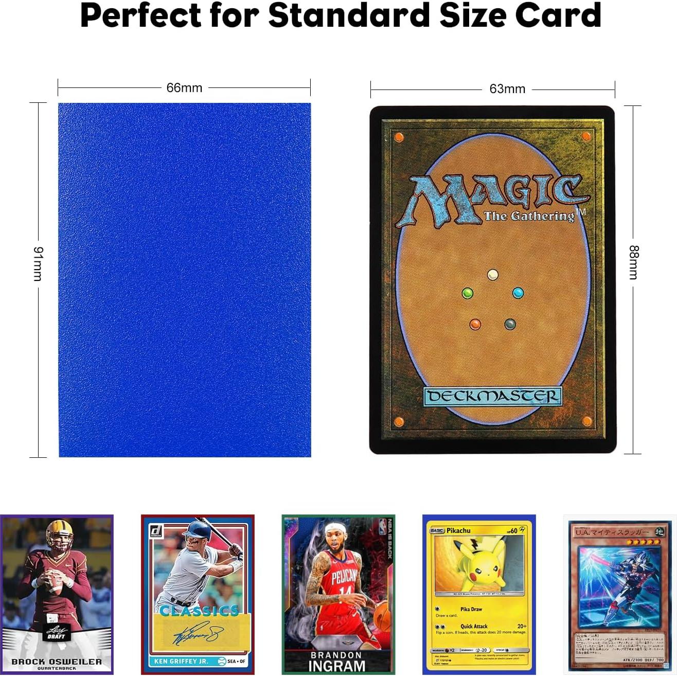 Mangas de Cartas Katomula 300 Piezas Azul Textura Mate