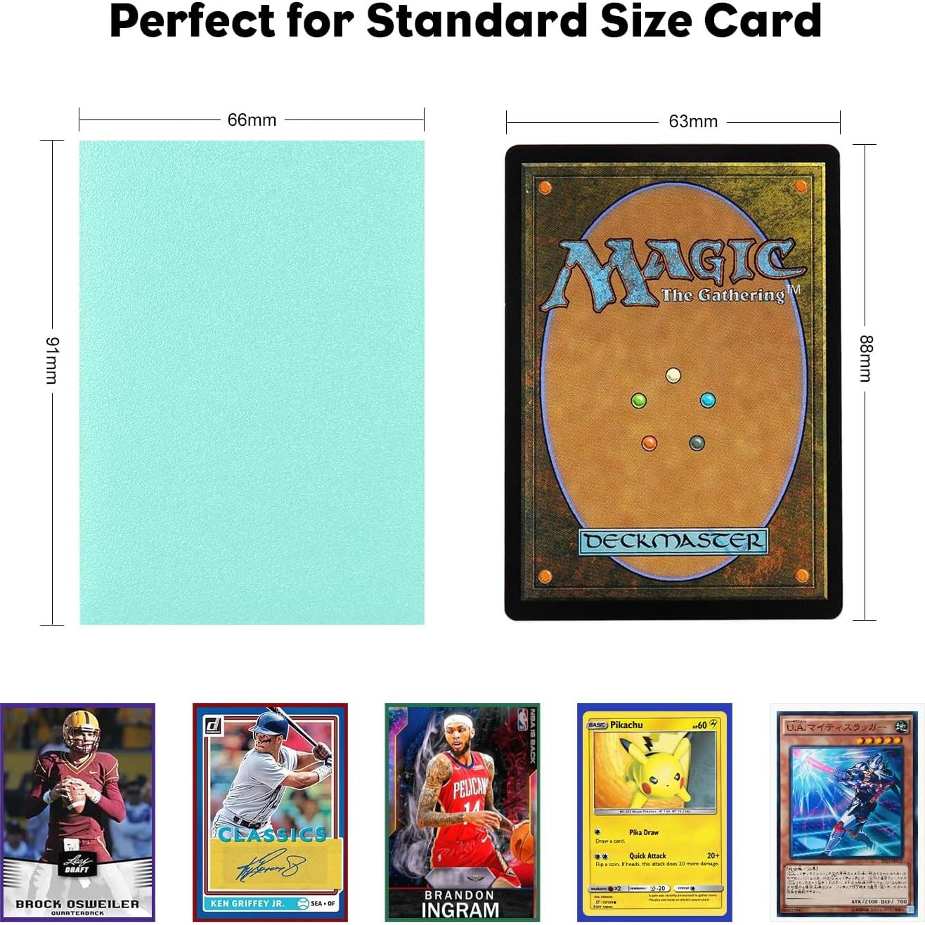 Mangas para cartas Katomula 300CT Azul Cielo Texturizadas