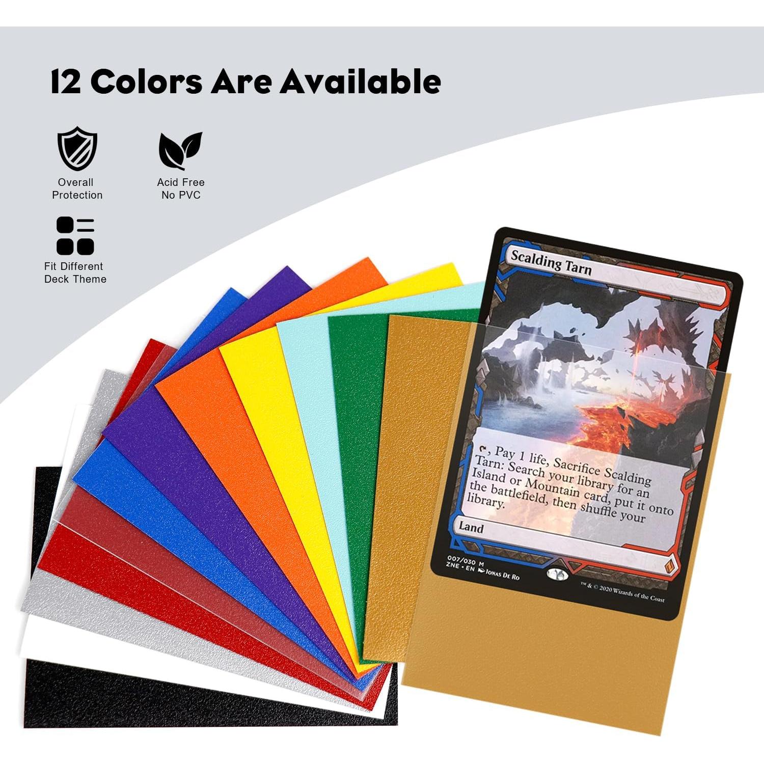 Mangas de cartas Katomula 300CT moradas texturizadas