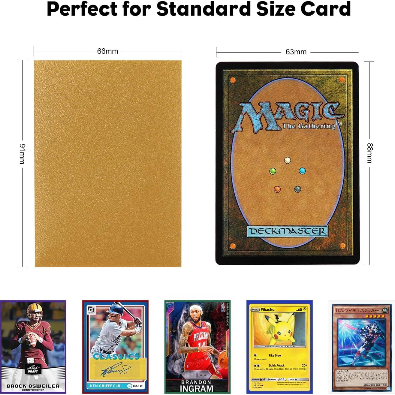 Fundas para cartas MTG Katomula 300CT doradas mate