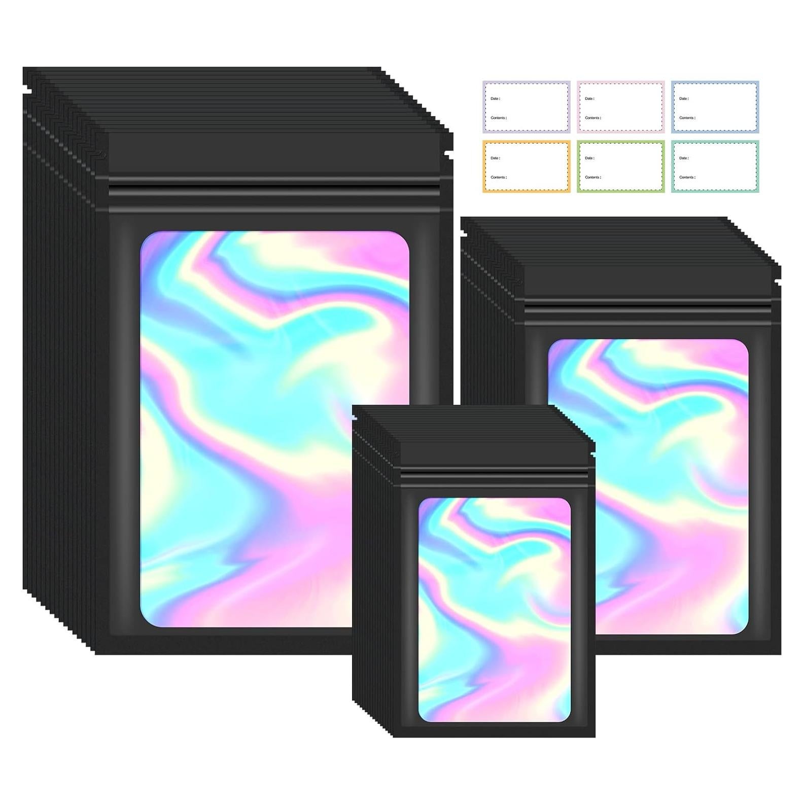 300 Bolsas Mylar Reutilizables Funseeya a Prueba de Olores