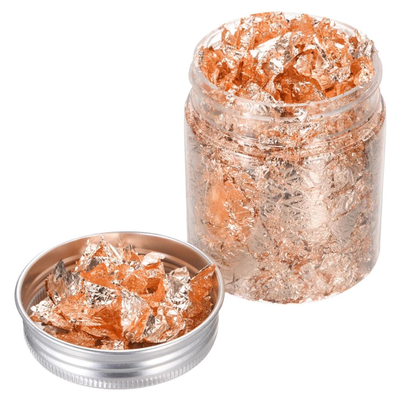 Copos de Hoja de Oro Cobre 3g MECCANIXITY para Manualidades