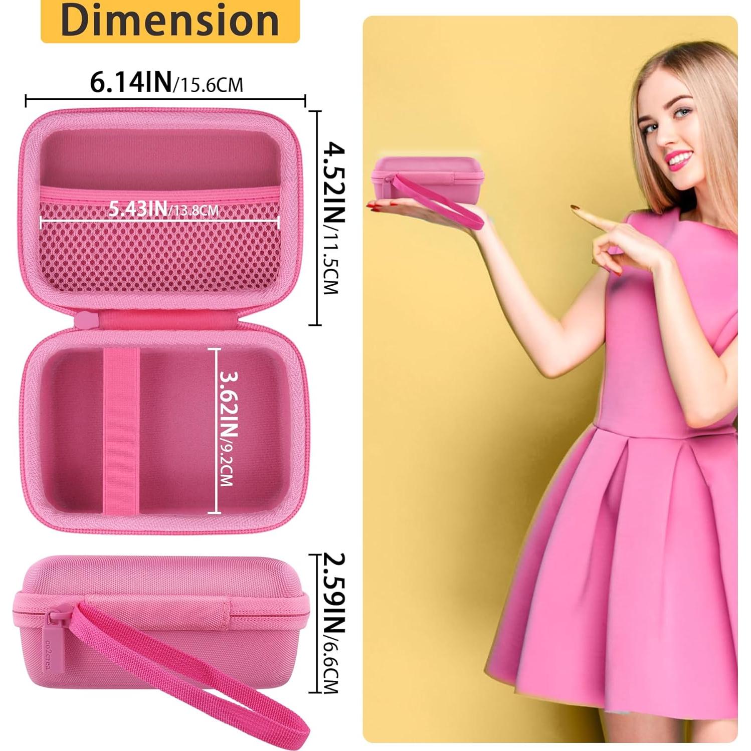 Funda Dura Rosa para Impresora Fujifilm Instax Mini Link 3/2/1