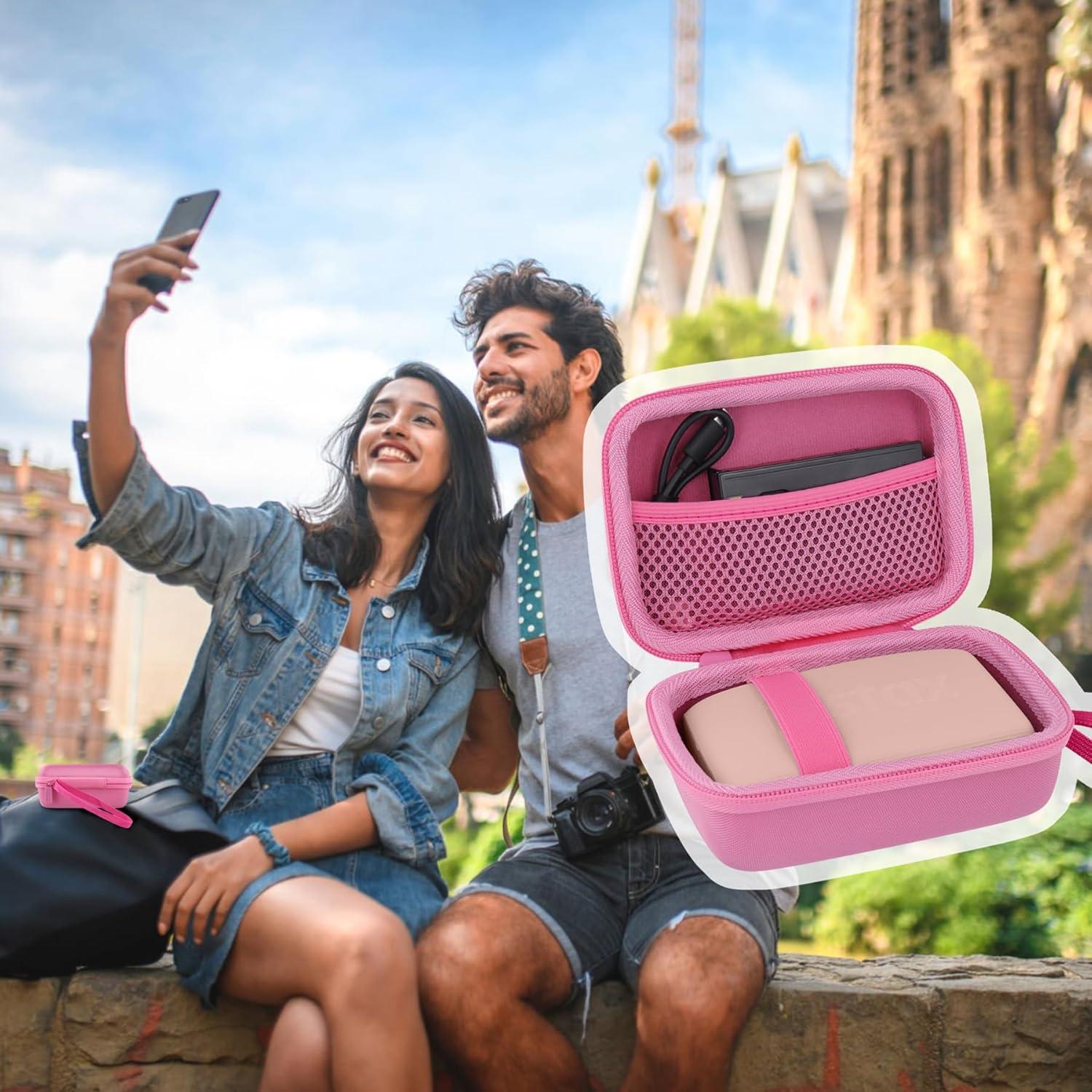 Funda Dura Rosa para Impresora Fujifilm Instax Mini Link 3/2/1