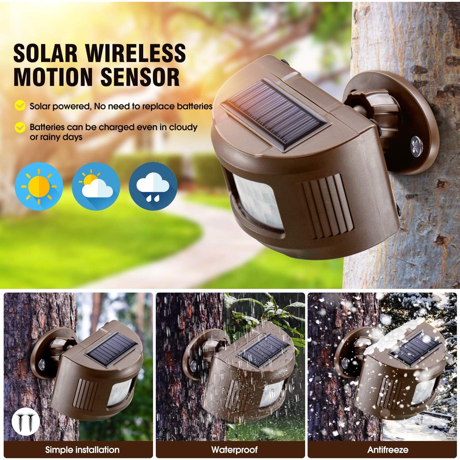 Alarma Inalámbrica Solar eMACROS BT274 con Sensor de Movimiento