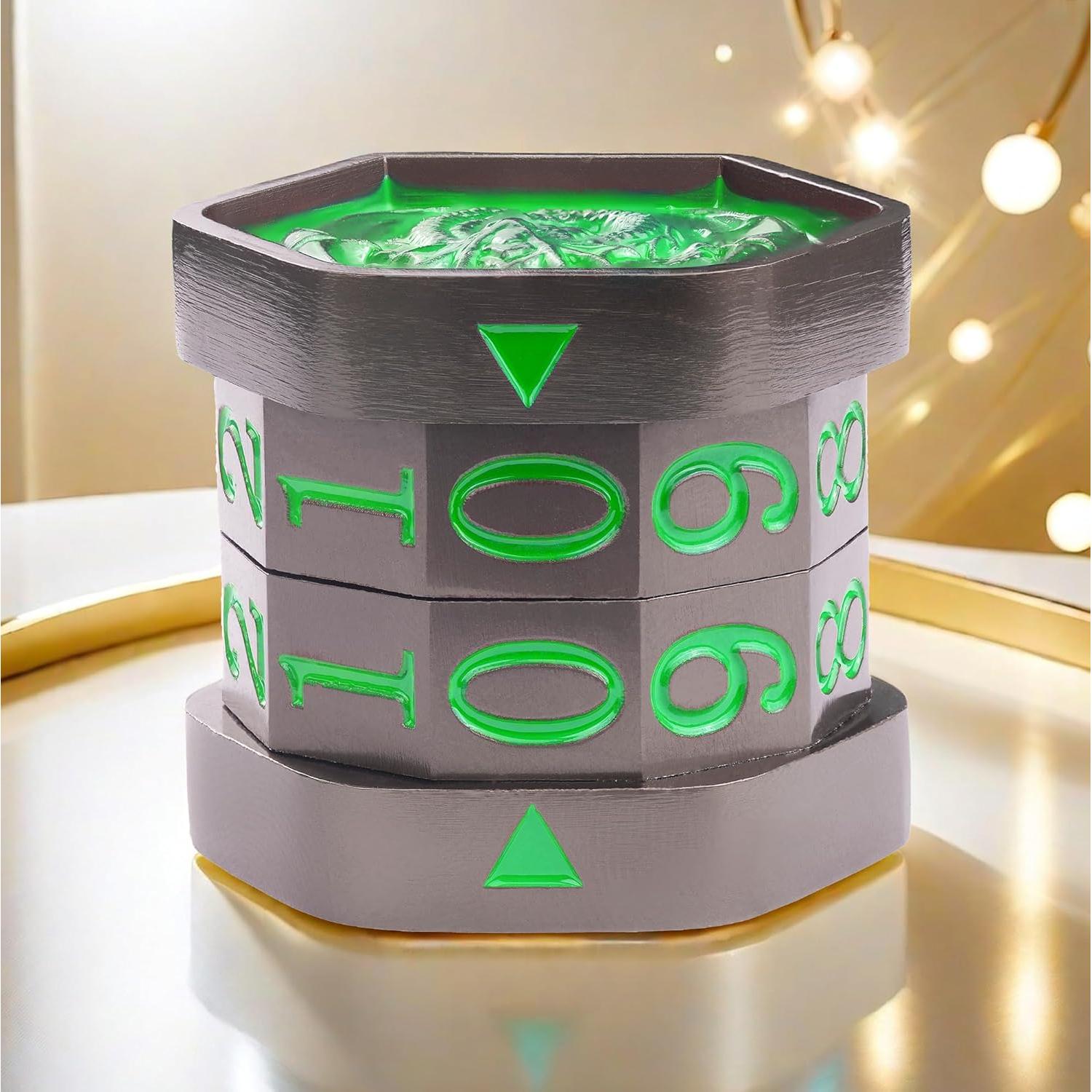 Contador de Vida MTG UONUOT Metal 3,40x3,51cm Negro-Verde