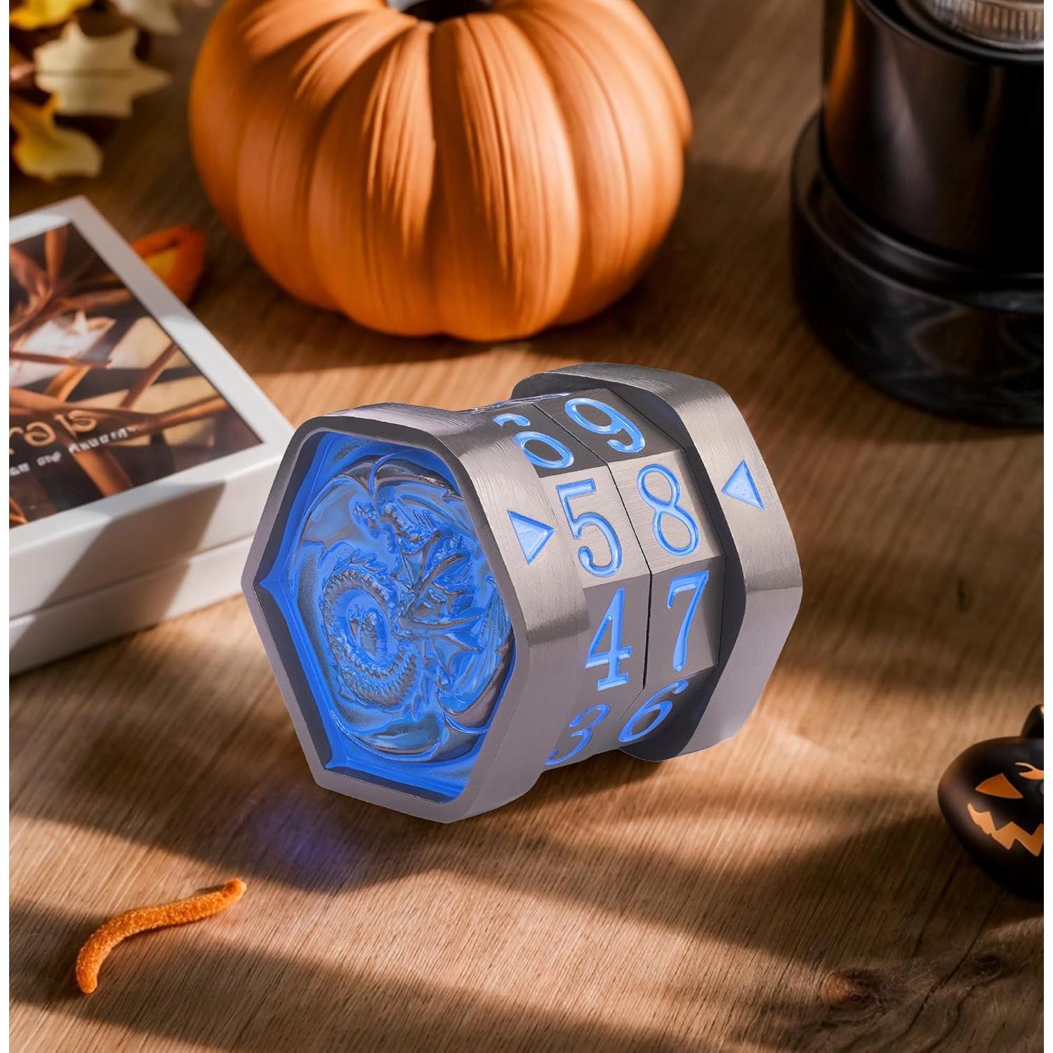 Contador de Vida MTG UONUOT Metal 3.4x3.5cm Negro-Azul